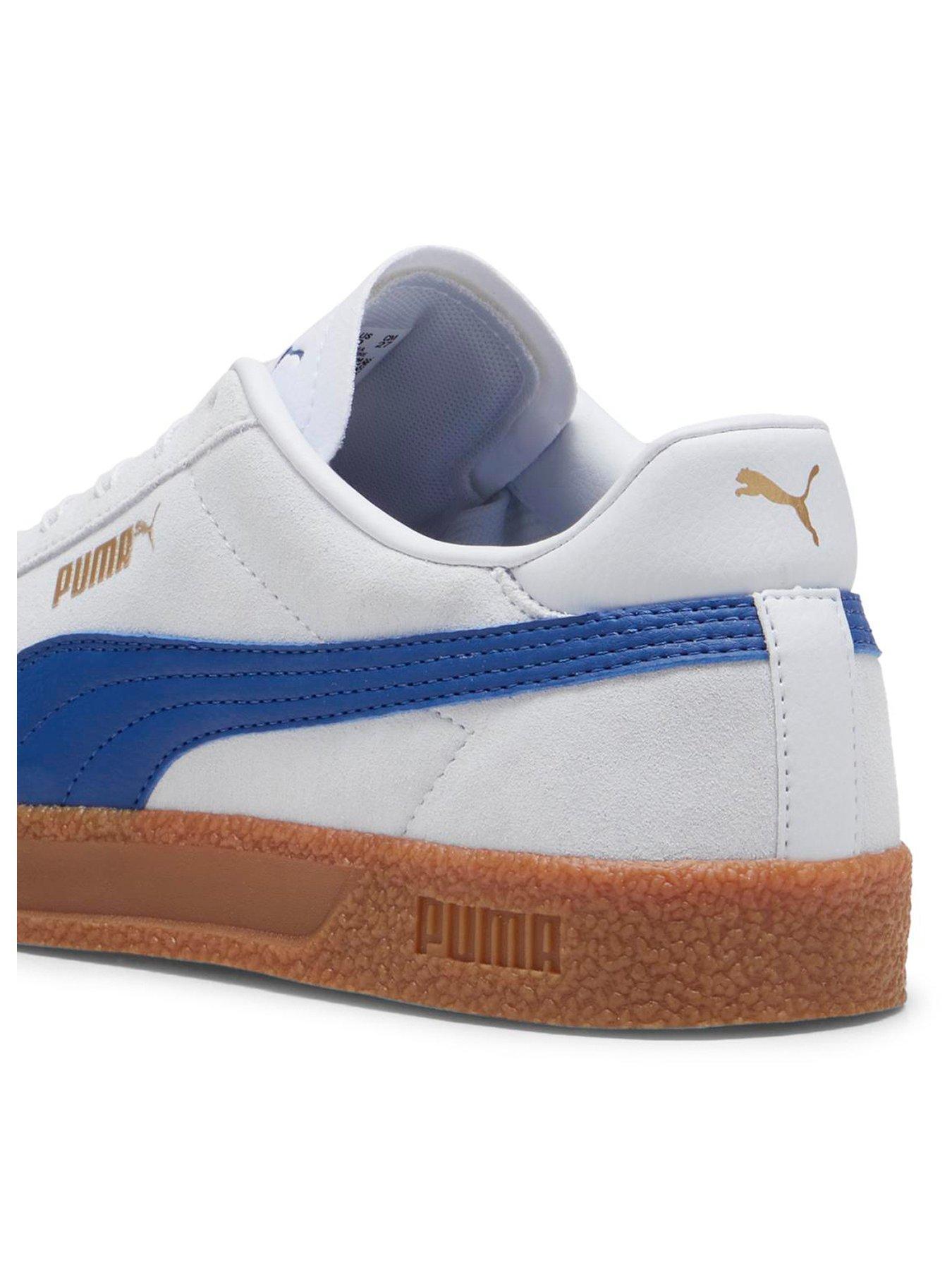 Puma Mens Club Trainers - White/blue | Very.co.uk