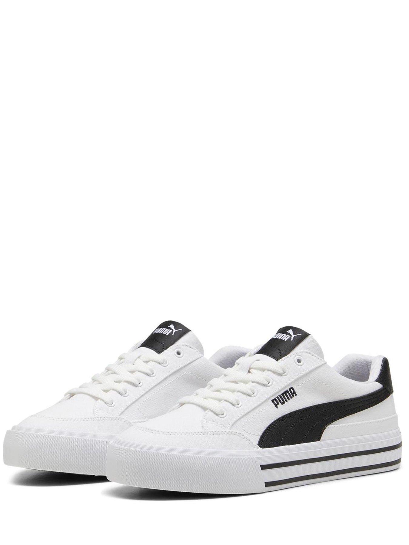 Puma Mens Court Classic Vulc Fs Trainers - White/black | Very.co.uk