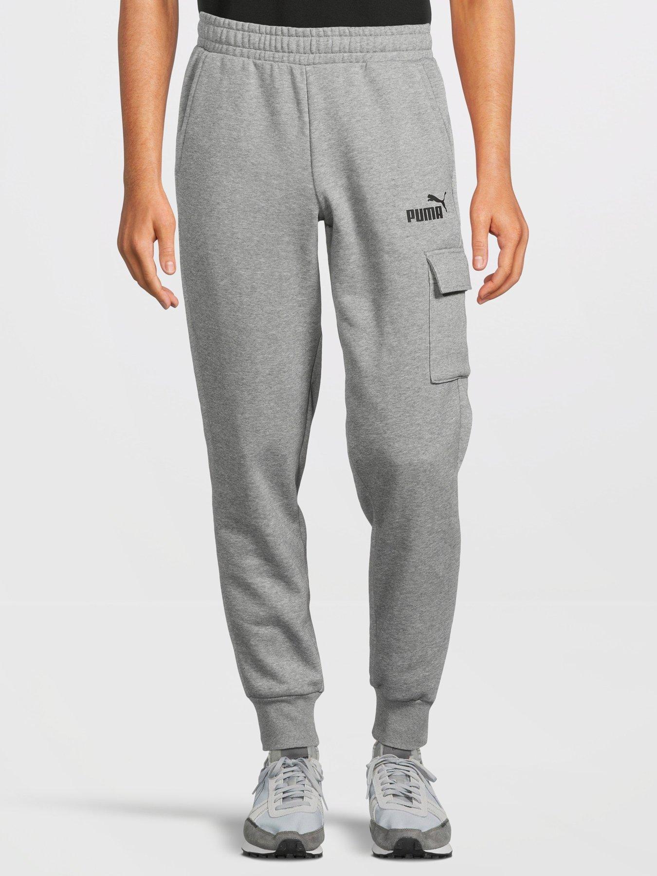 Pro 5 Mens Fleece Cargo Sweatpants,Dark Grey,3XL 