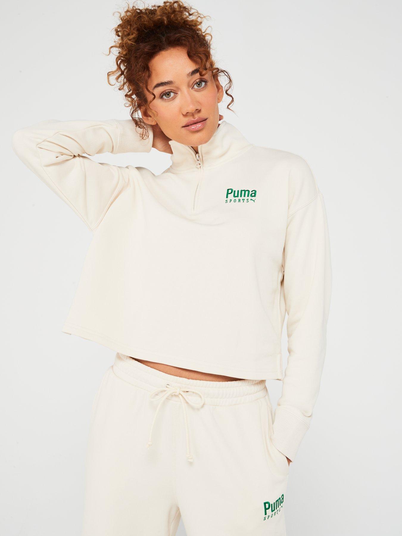 Puma Women s Team Half Zip Crew Tr Cream Very