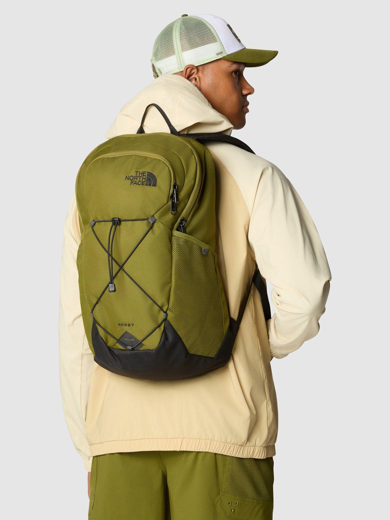 Army green north face backpack best sale