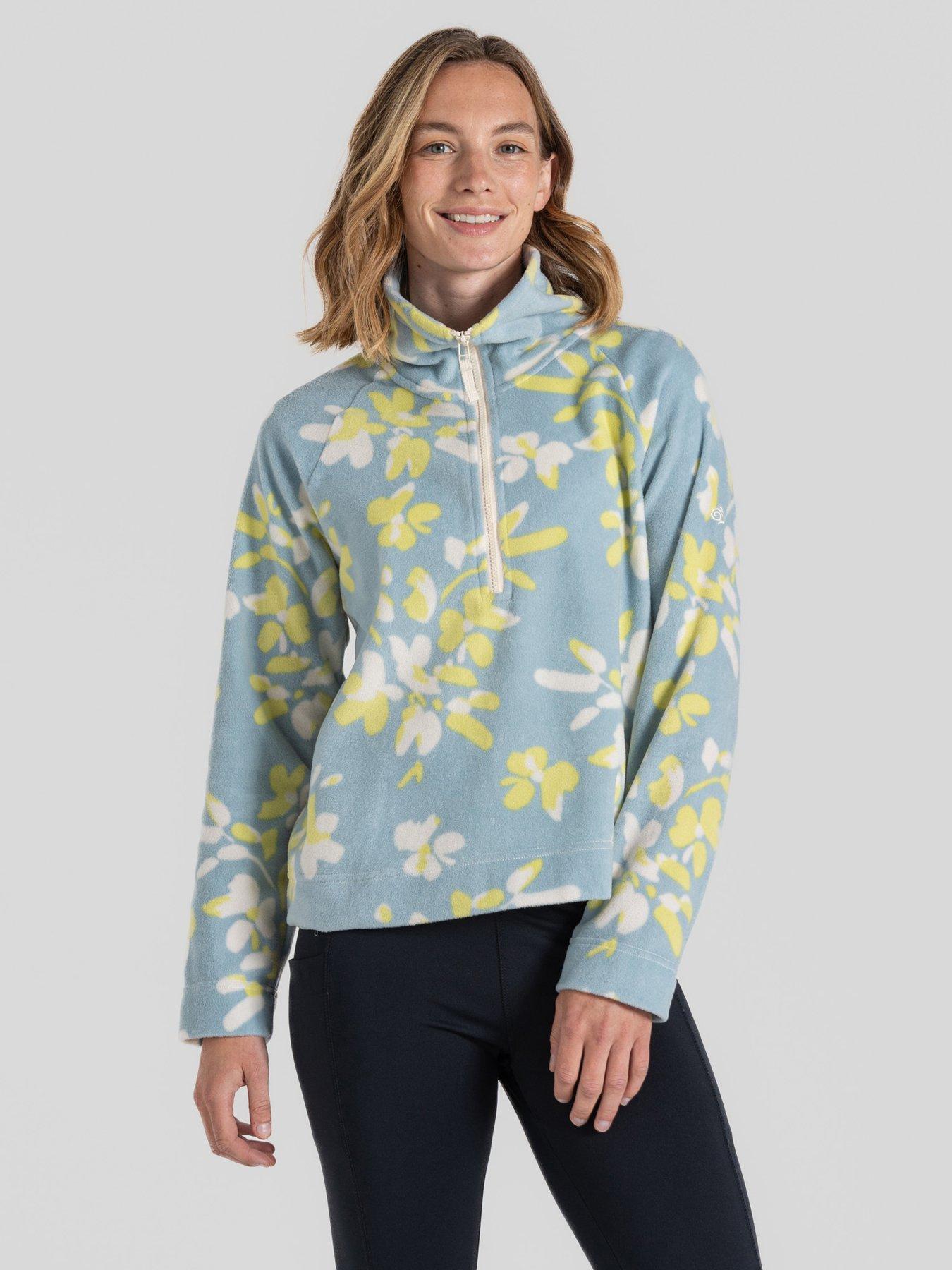 Craghoppers Womens Harper Half Zip - Blue Print