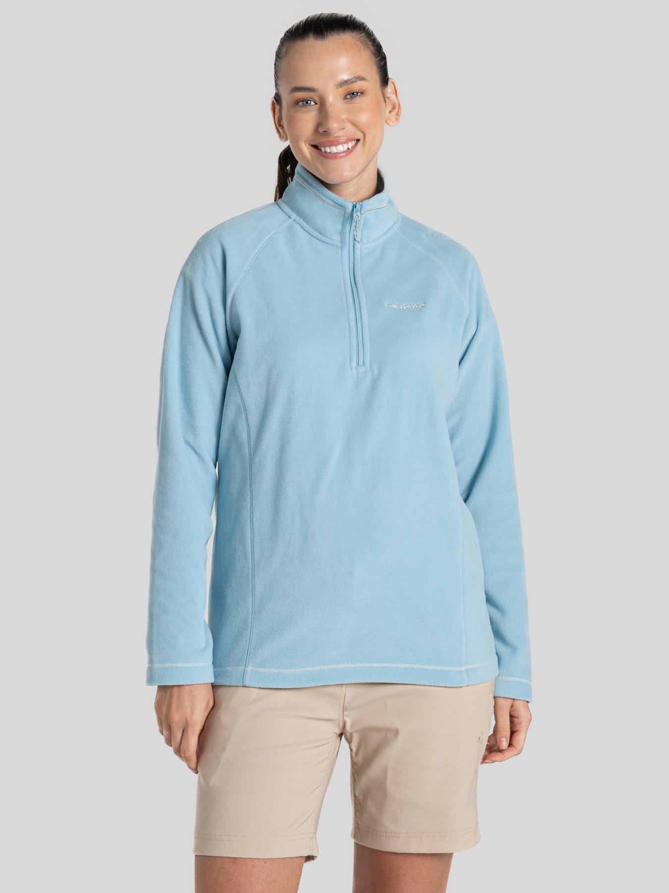 craghoppers womens miska vi half zip - blue