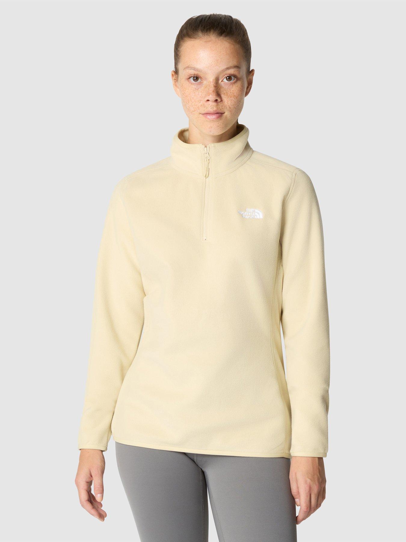 THE NORTH FACE Women s 100 Glacier 1 4 Zip Top Grey Very