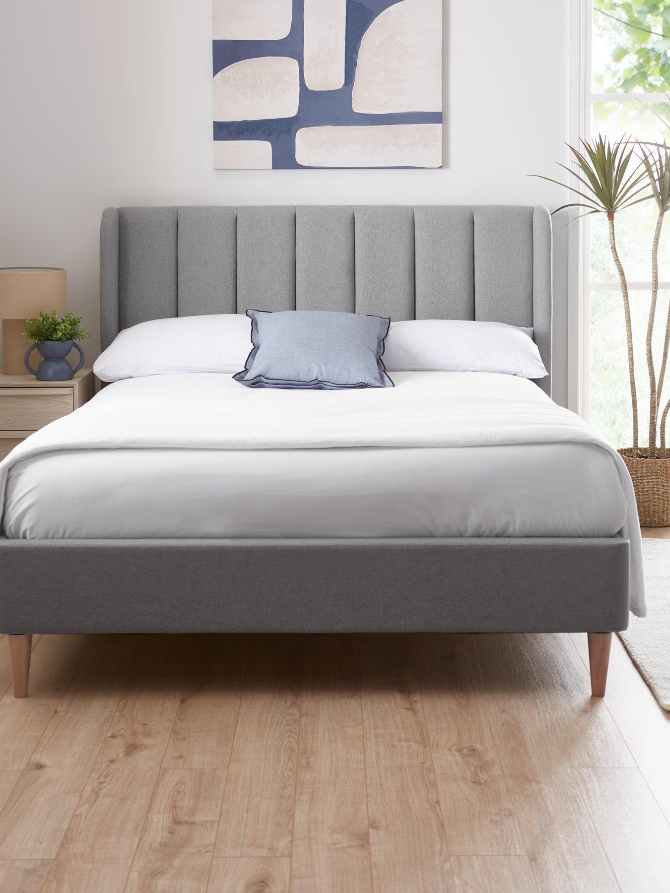 Product photograph of Very Home Nook Fabric Bed Frame With Mattress Options Buy Amp Save - Fsc Reg Certified - Bed Frame Only from very.co.uk