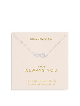 joma jewellery forever yours love collection , it was always you , silver , necklace , 46cm + 5cm extender