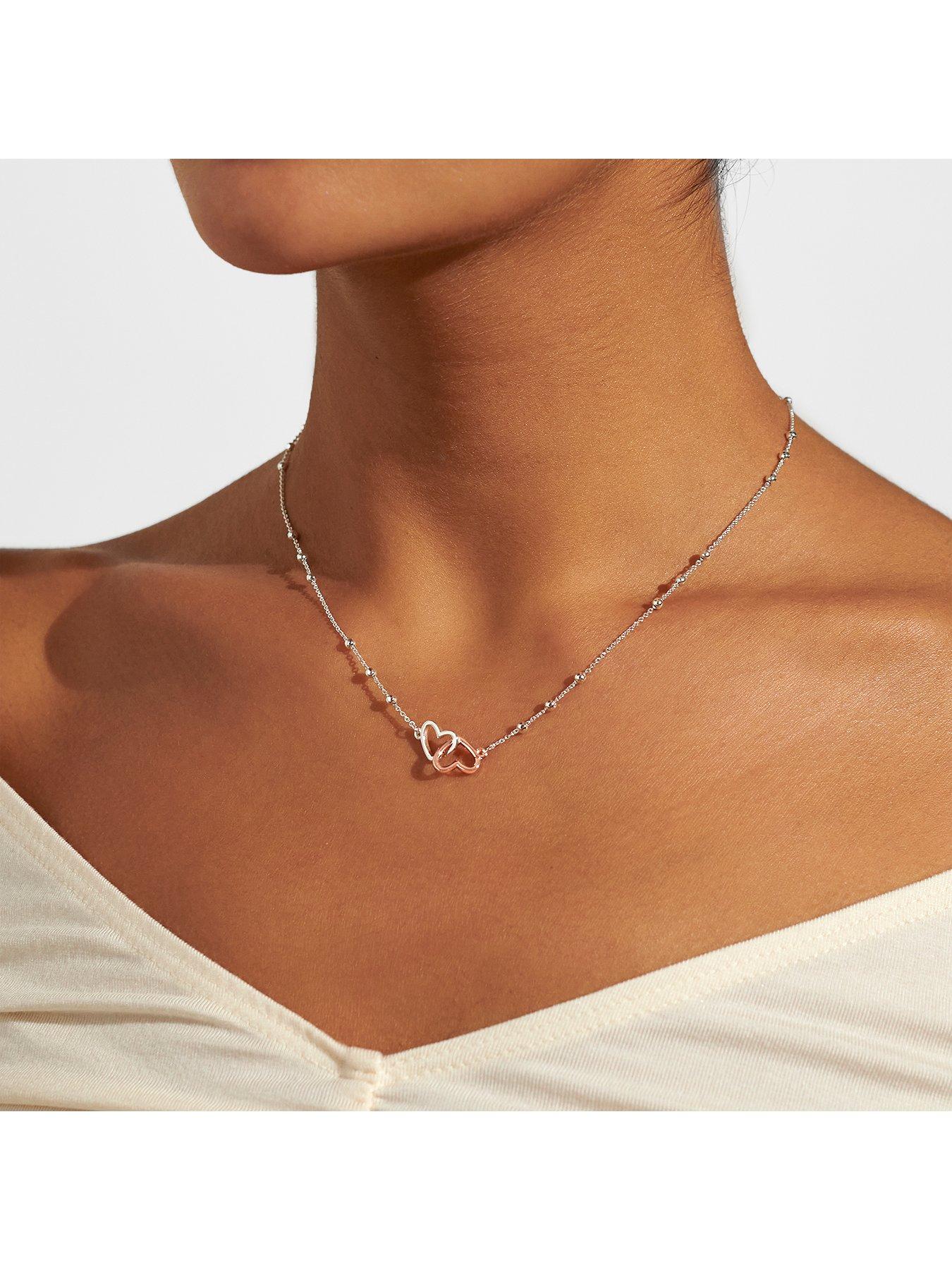 Joma Jewellery Forever Yours Fabulous Friend Necklace In Silver