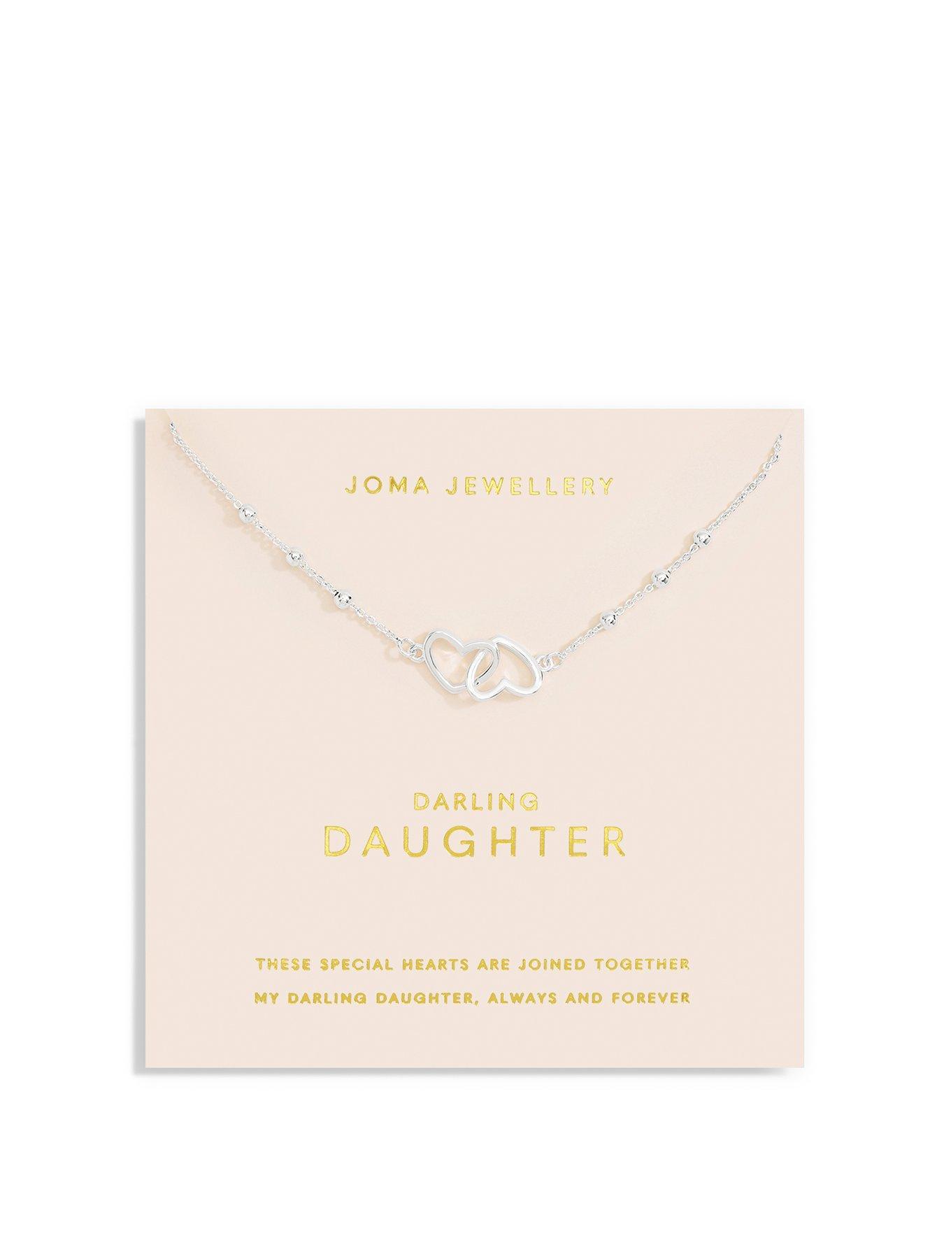 Joma Jewellery Forever Yours Darling Daughter Necklace In Silver Plating