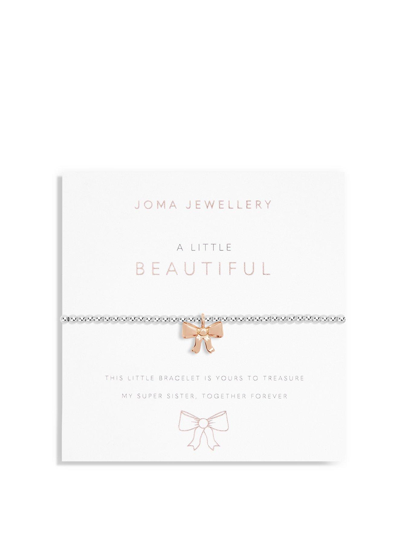 Product photograph of Joma Jewellery A Little Beautiful Silver And Rose Gold Bracelet 15 5cm Stretch from very.co.uk