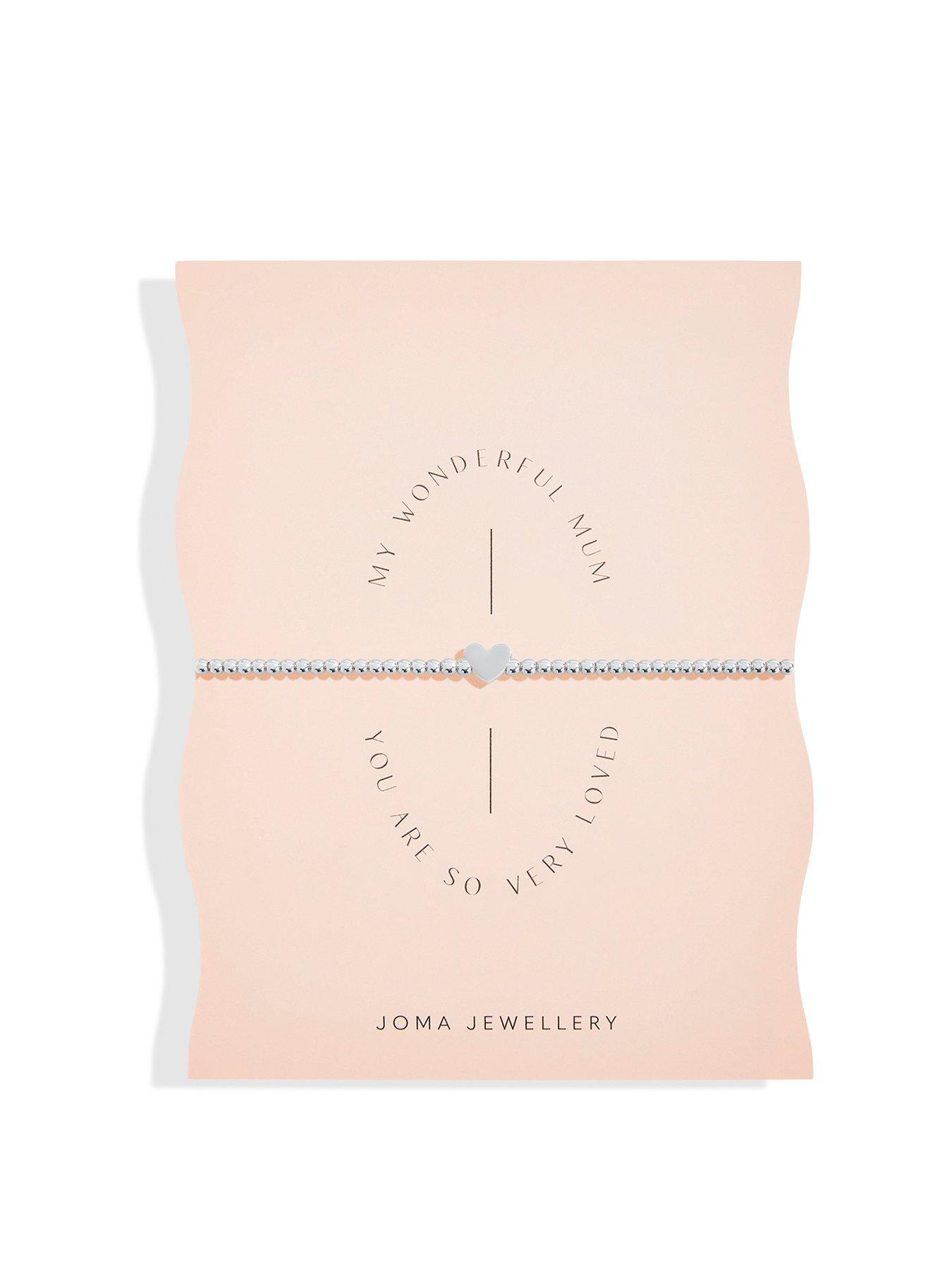 Product photograph of Joma Jewellery Share Happiness My Wonderful Mum You Are So Loved Silver Bracelet 17 5cm Stretch from very.co.uk