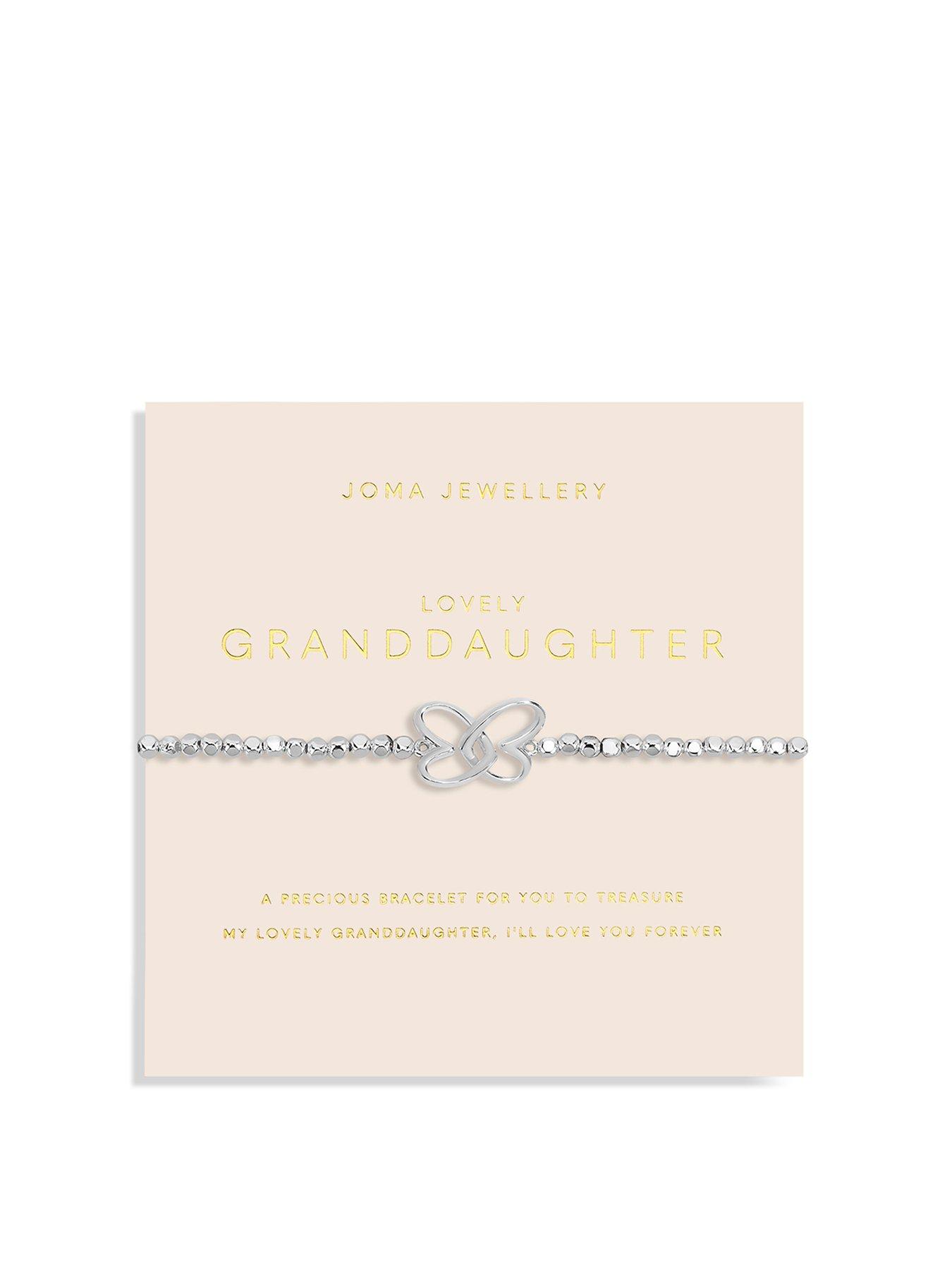 Product photograph of Joma Jewellery Forever Yours Lovely Granddaughter Bracelet In Silver Plating from very.co.uk