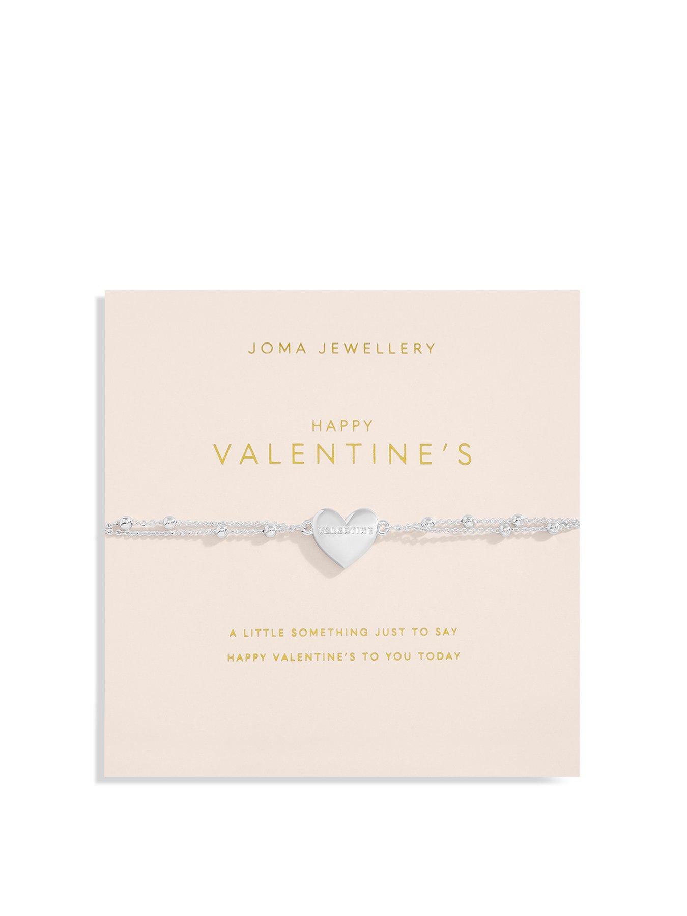 Product photograph of Joma Jewellery Forever Yours Love Collection Happy Love Collection Silver Bracelet 18cm 3cm Extender from very.co.uk