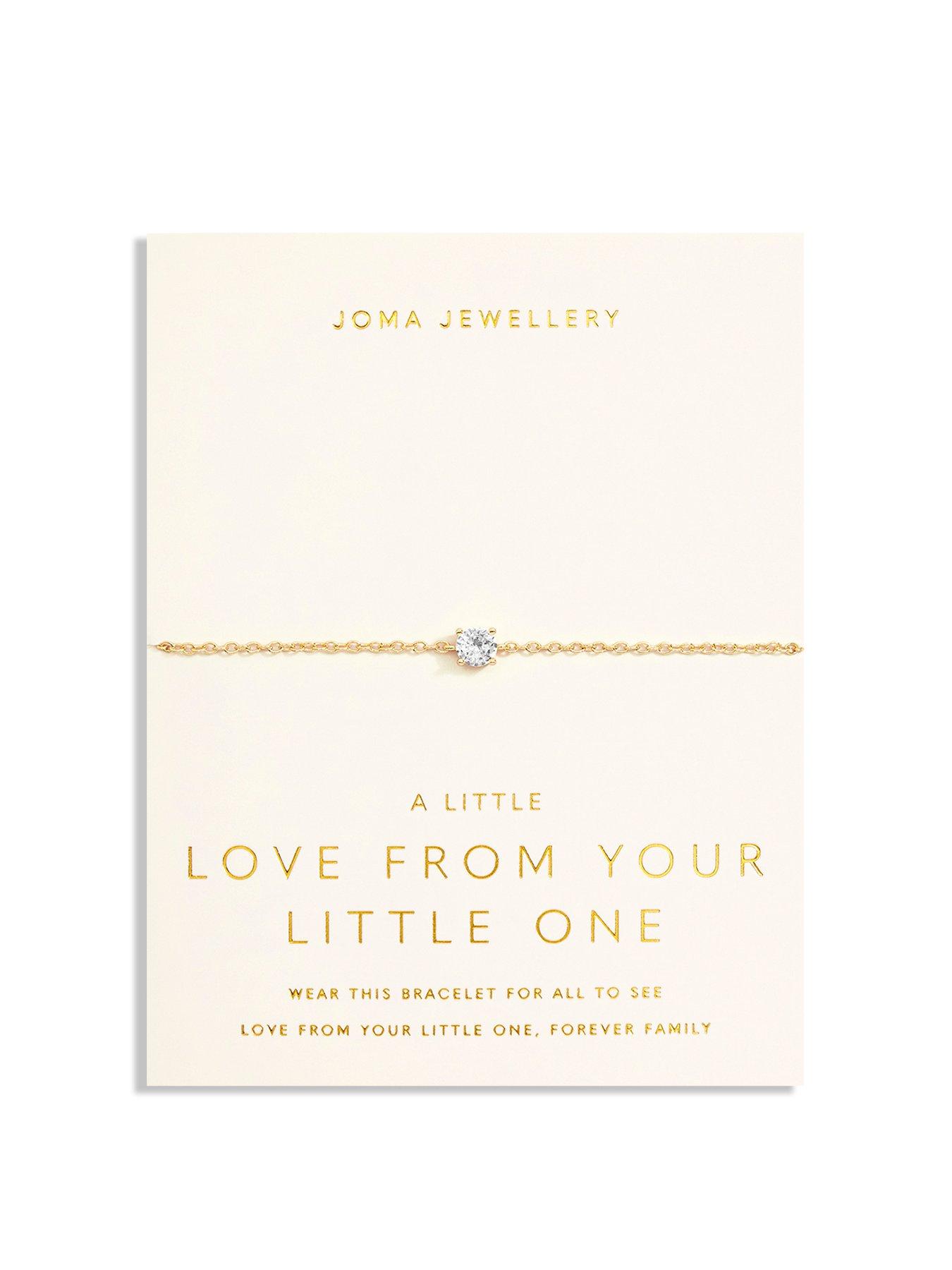 Product photograph of Joma Jewellery Love From Your Little Ones One Gold Bracelet 18cm 3cm Extender from very.co.uk