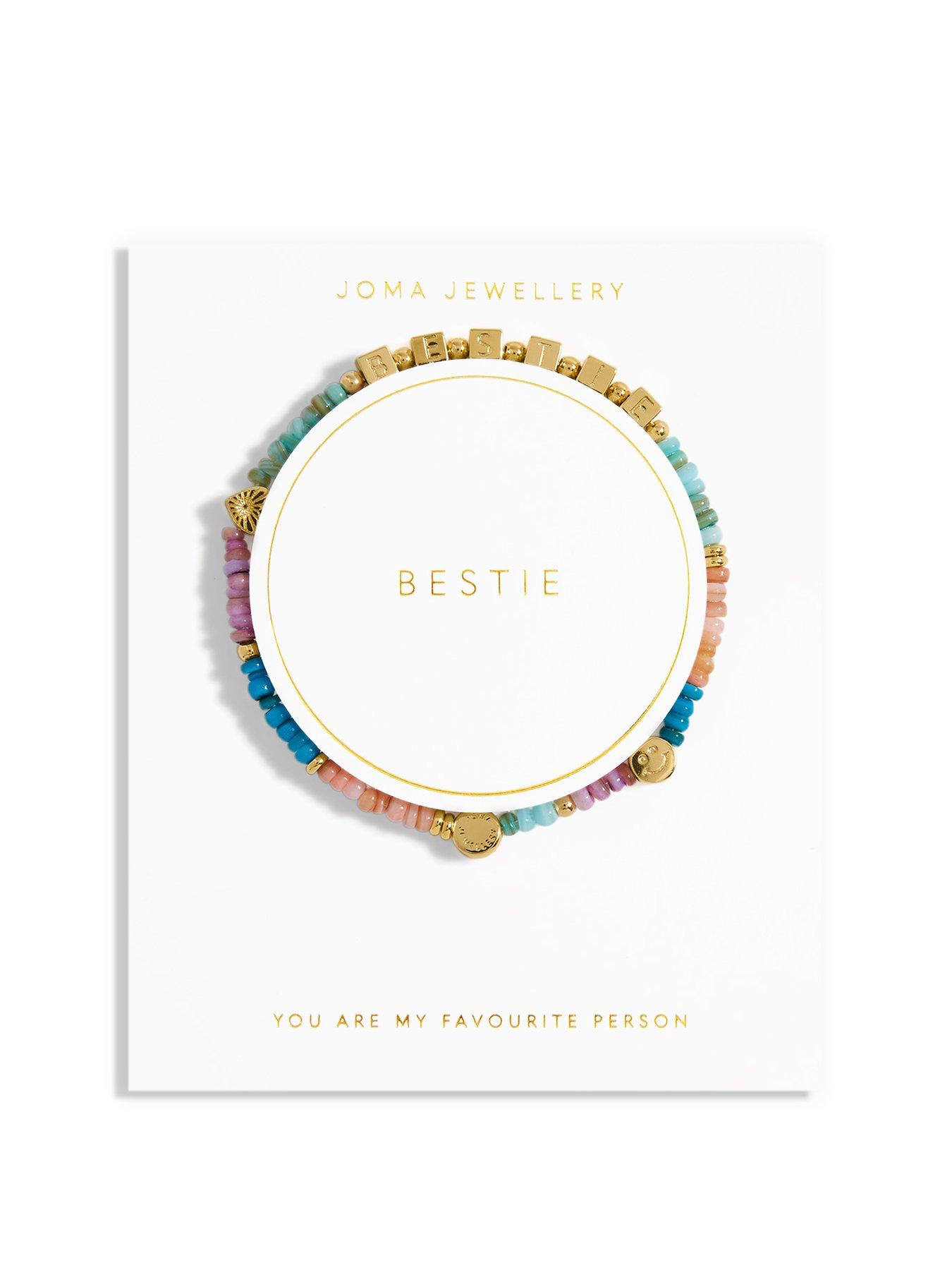 Product photograph of Joma Jewellery Happy Little Moments Bestie Gold Bracelet 17 5cm Stretch from very.co.uk
