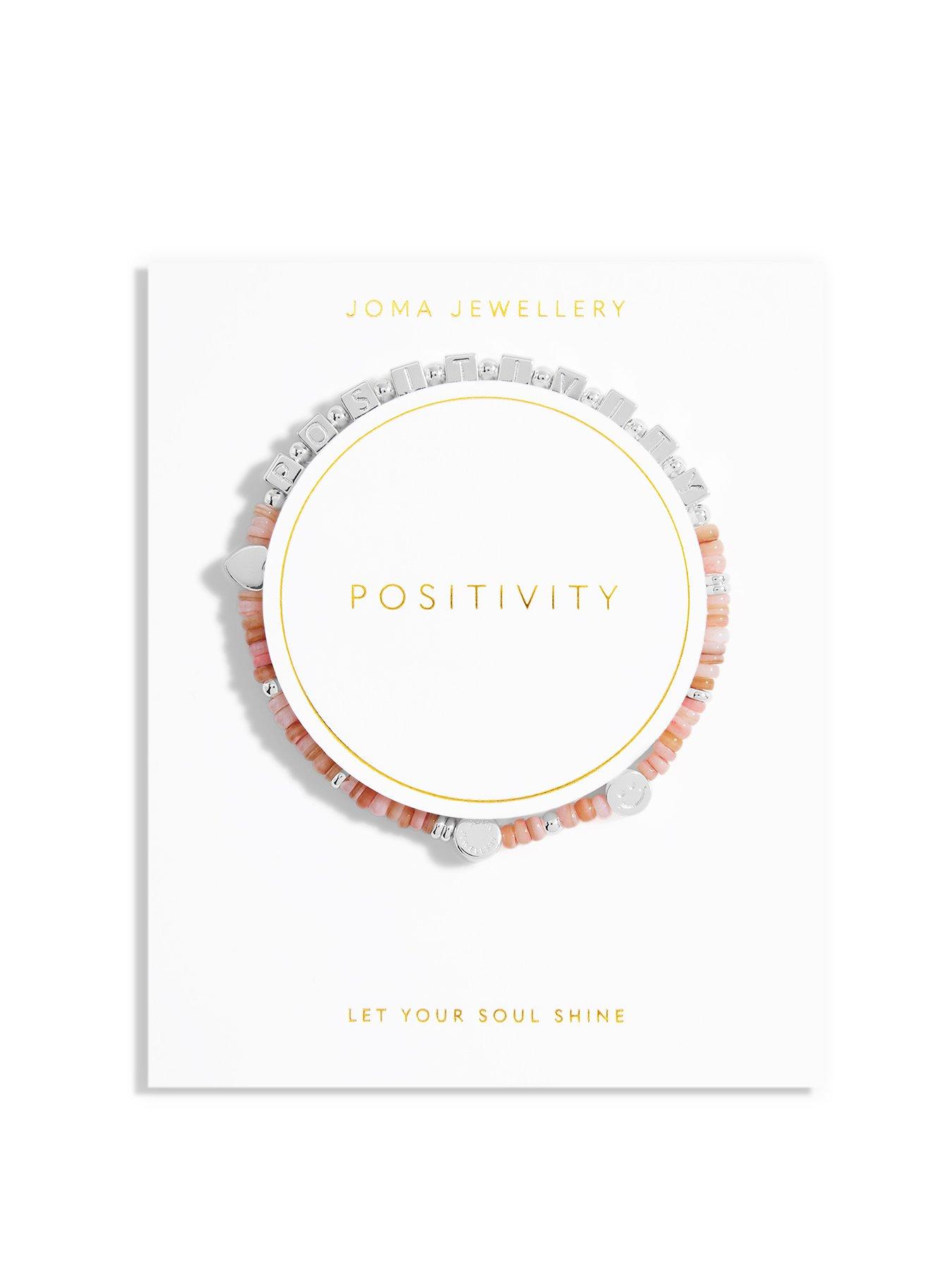 undefined Happy Little Moments Positivity Bracelet In Silver Plating
