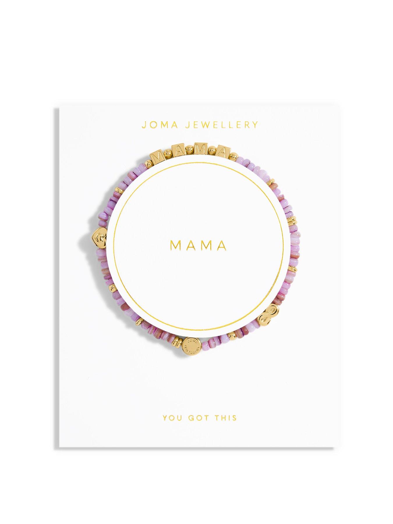 Product photograph of Joma Jewellery Happy Little Moments Mama Gold Bracelet 17 5cm Stretch from very.co.uk
