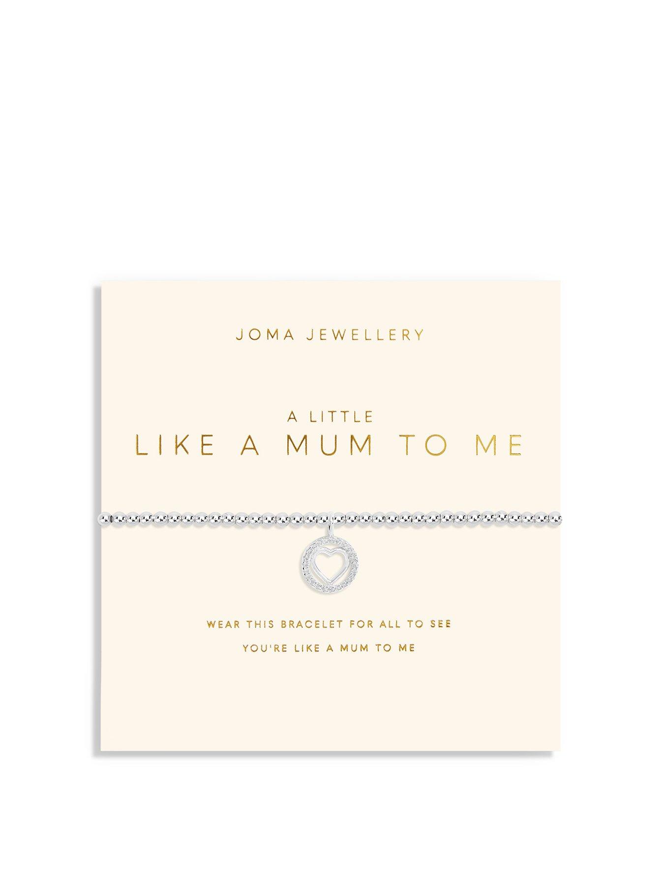 Product photograph of Joma Jewellery Mother S Day A Little Like A Mum To Me Silver Bracelet 17 5cm Stretch from very.co.uk