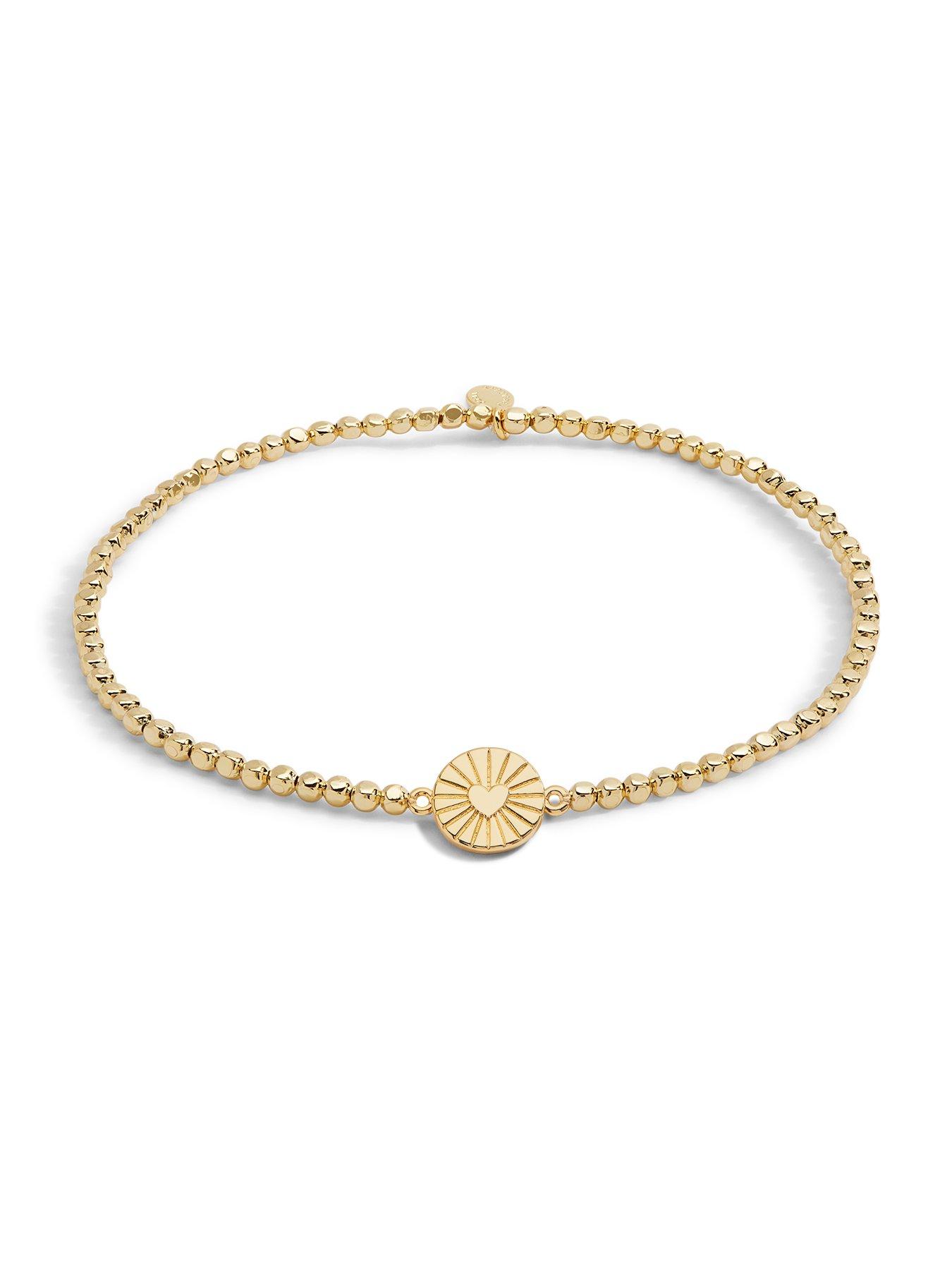 Joma Jewellery ANKLET HEART Gold Anklet 23cm stretch Very