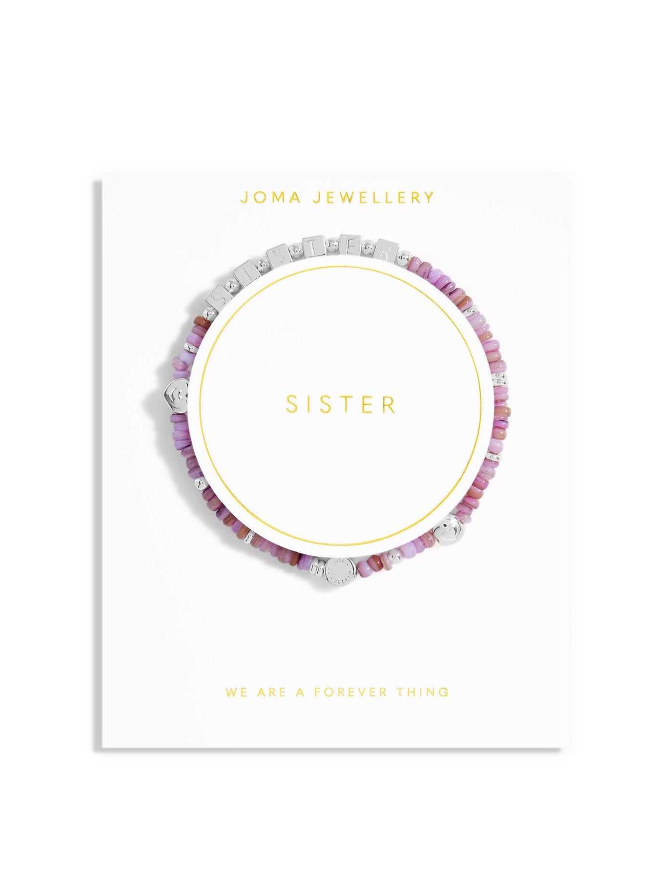 Product photograph of Joma Jewellery Happy Little Moments Sister Bracelet In Silver Plating from very.co.uk