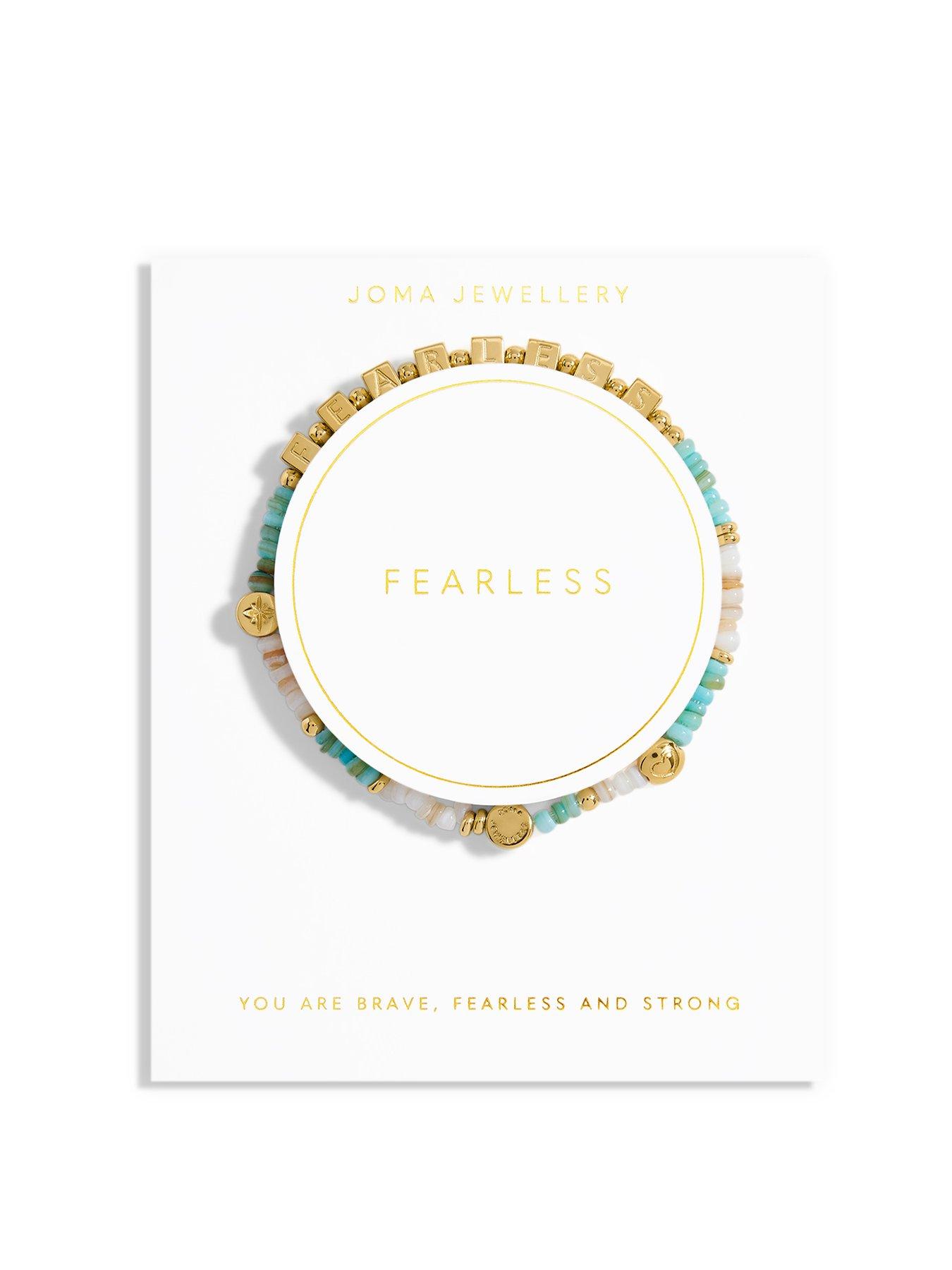 Product photograph of Joma Jewellery Happy Little Moments Fearless Bracelet In Gold Plating from very.co.uk