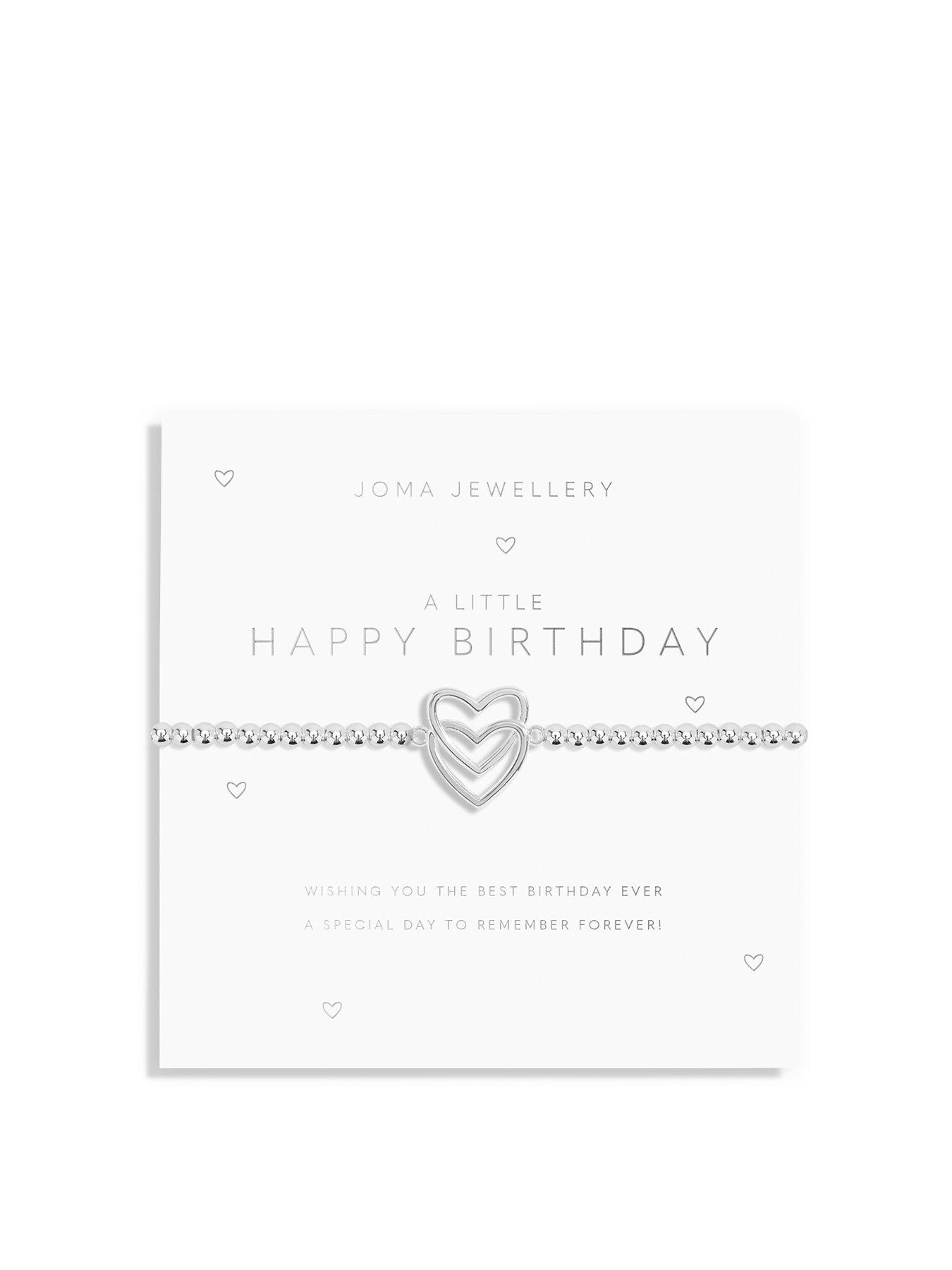 Joma Jewellery A Little Happy Birthday Bracelet In Silver And Gold Plating
