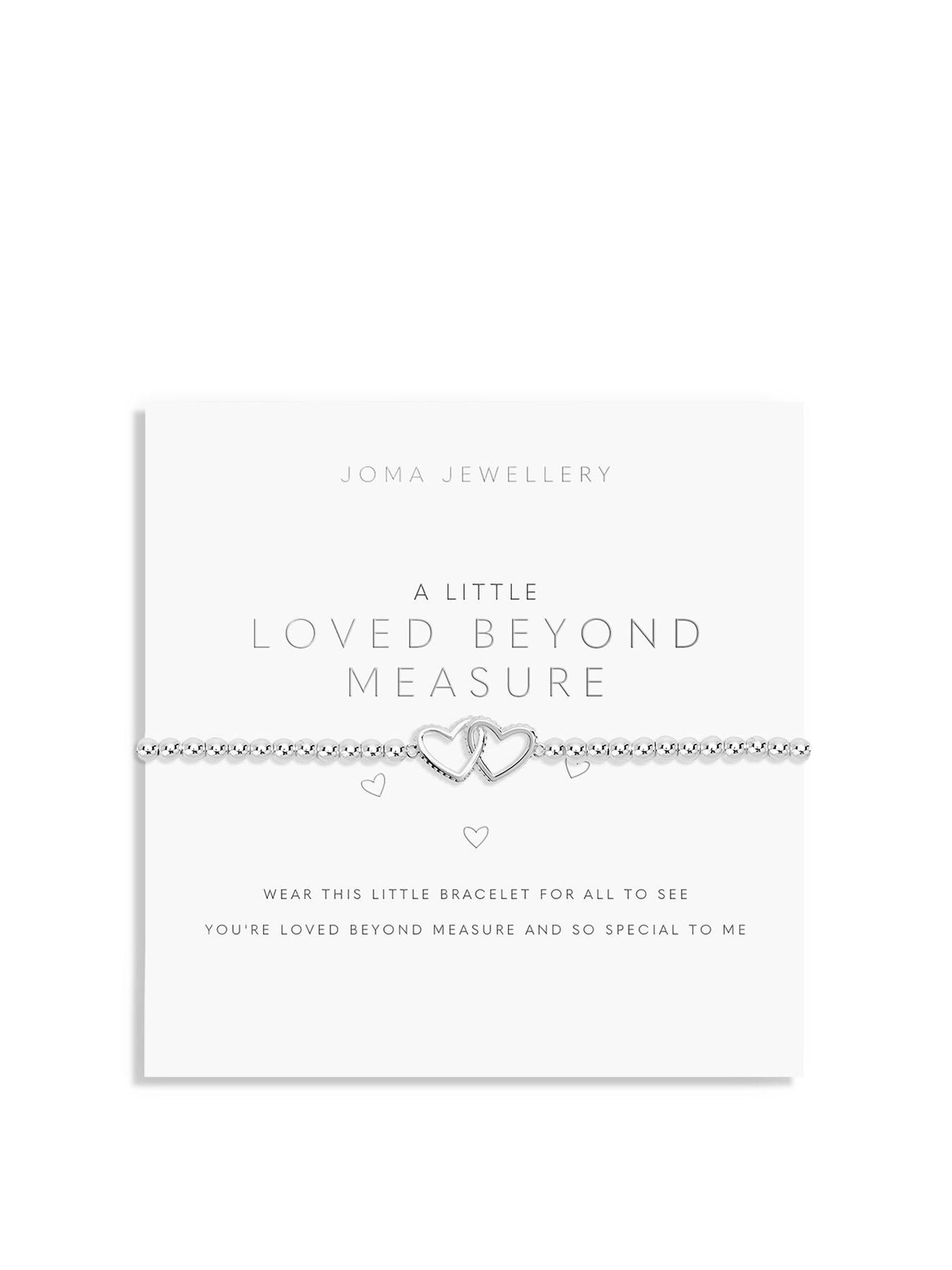 Product photograph of Joma Jewellery A Little Loved Beyond Measure Silver Bracelet 17 5cm Stretch from very.co.uk
