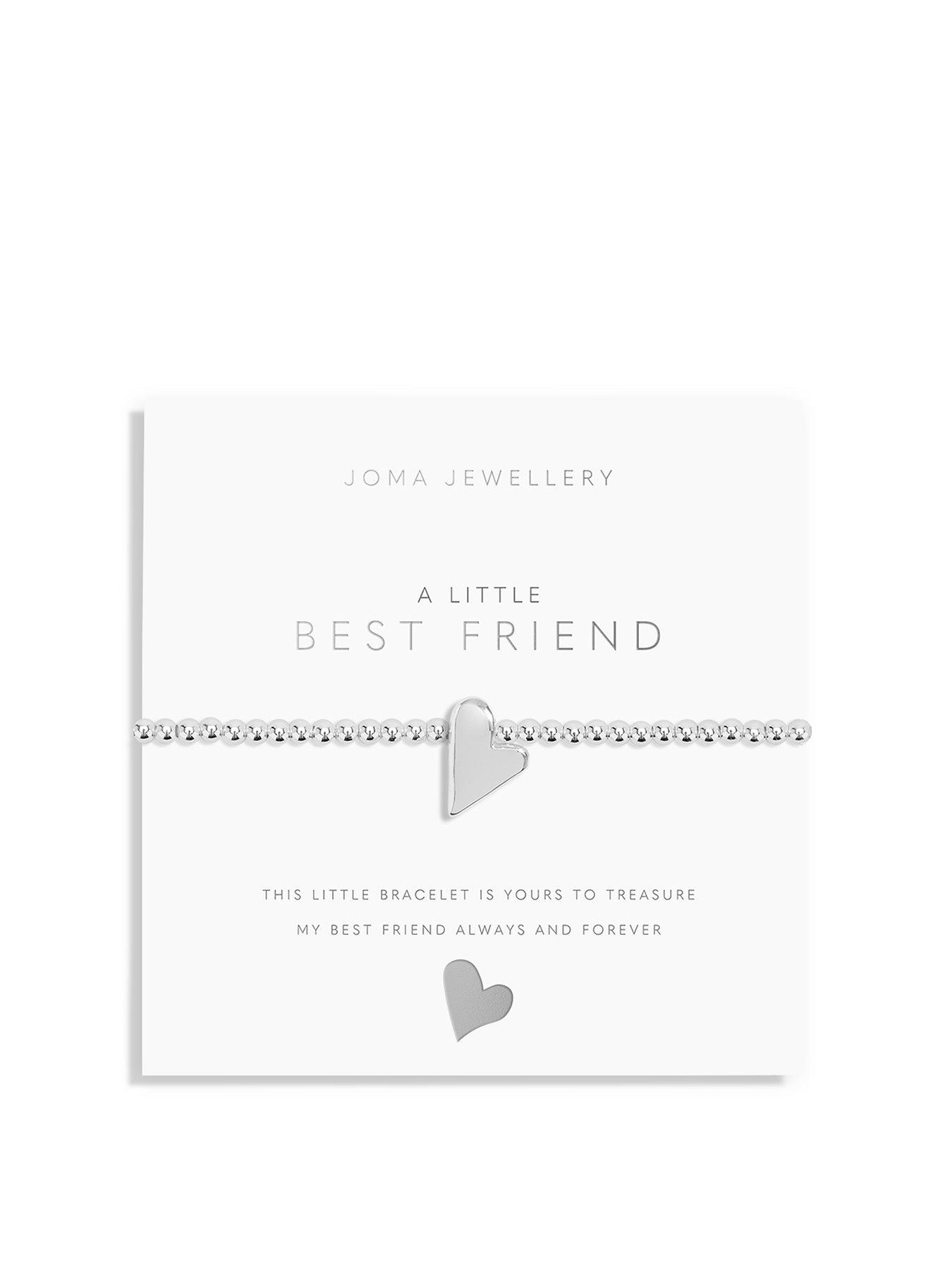Product photograph of Joma Jewellery A Little Best Friend Bracelet In Silver Plating from very.co.uk