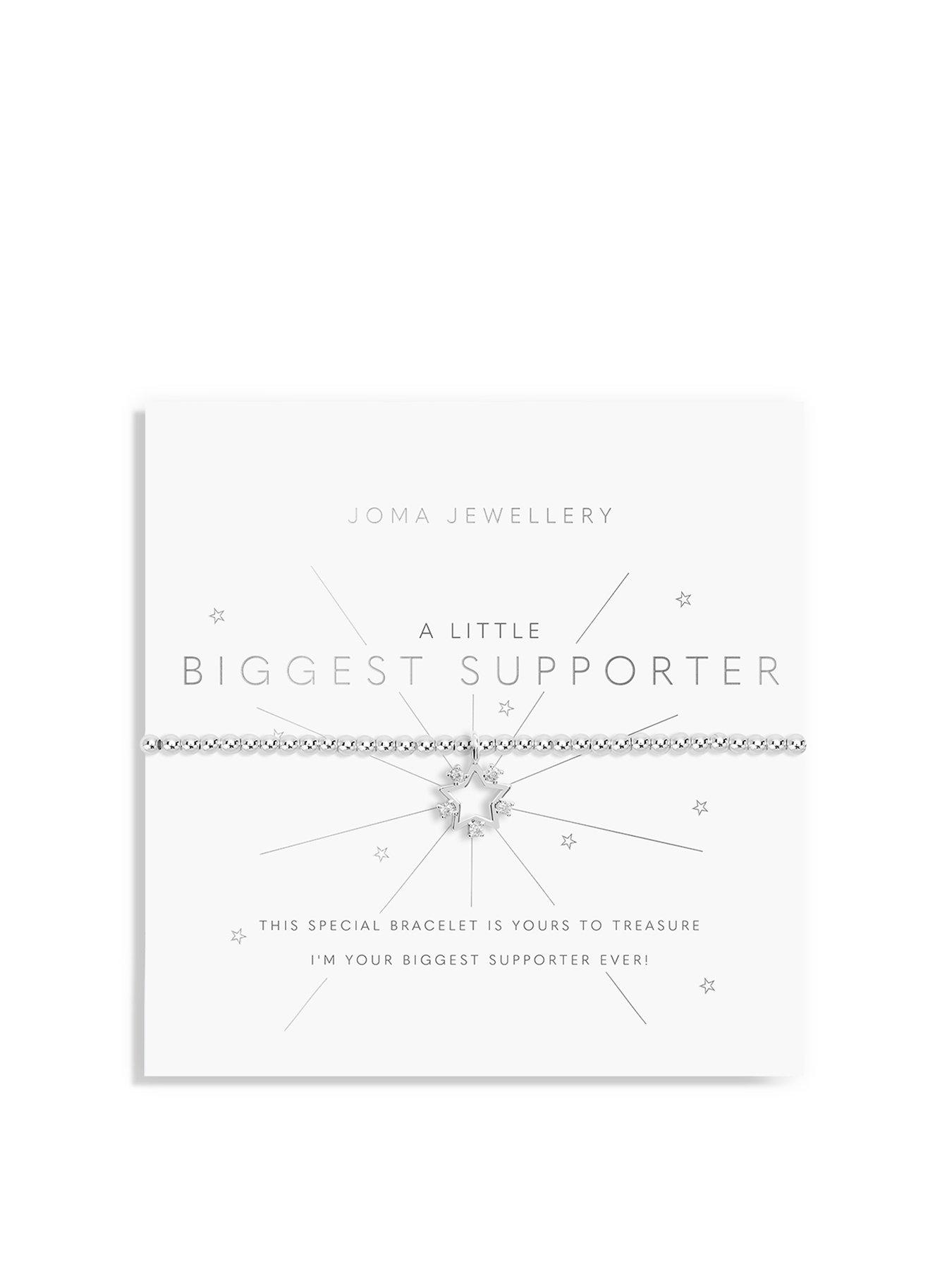 undefined A Little Biggest Supporter Bracelet In Silver Plating