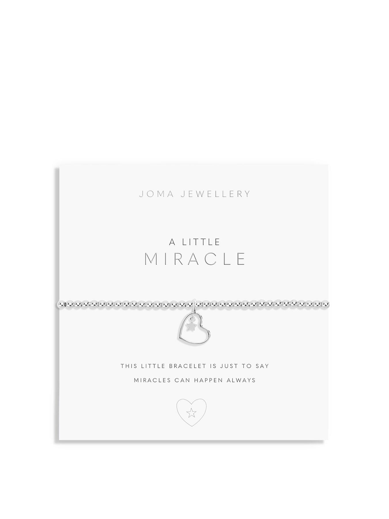 Product photograph of Joma Jewellery A Little Miracle Bracelet In Silver Plating from very.co.uk