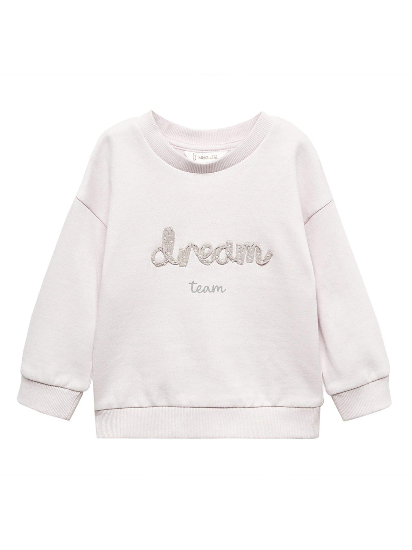 Mango Younger Girls Dream Team Sweat - Light Purple | Very.co.uk