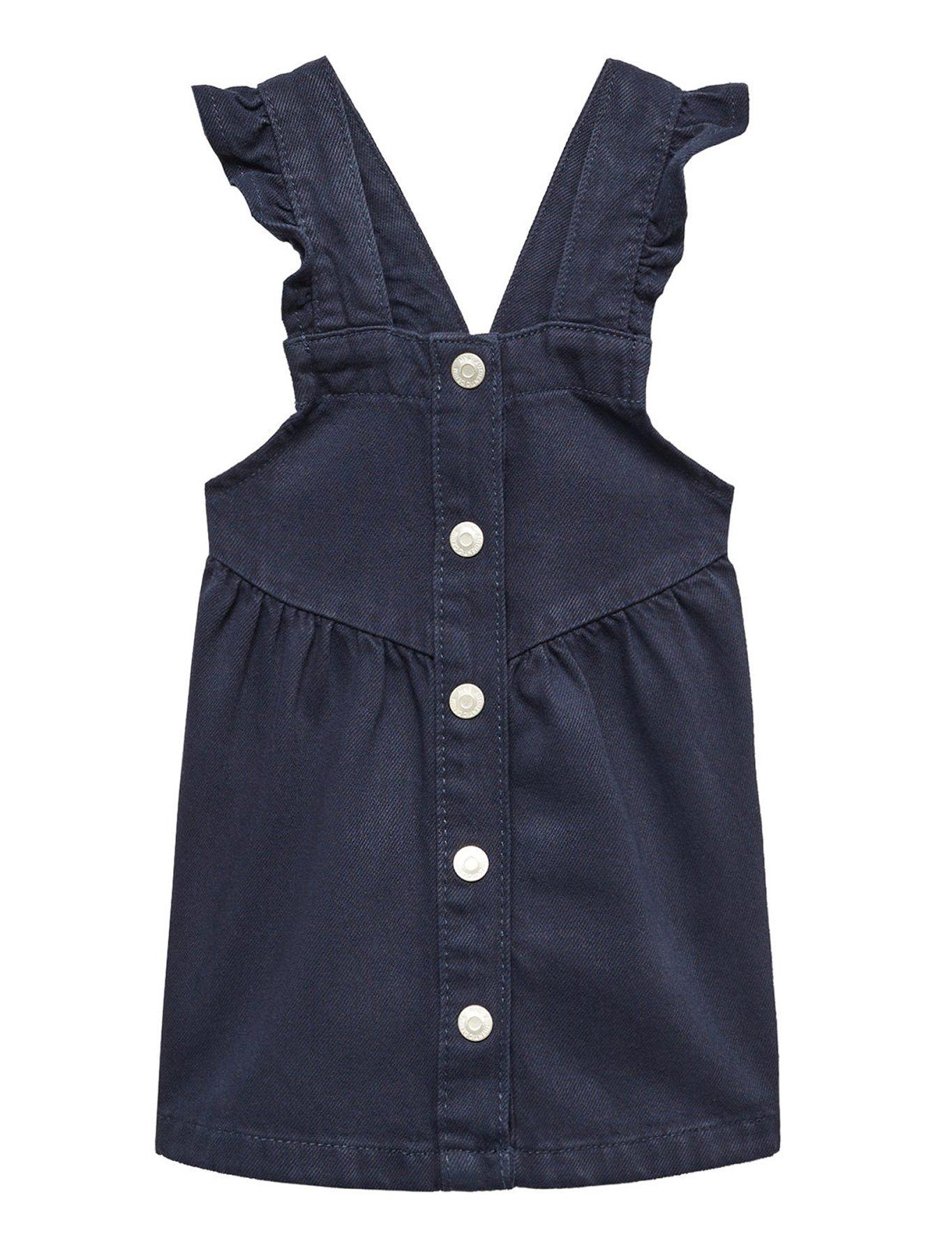 Navy cheap dungaree dress