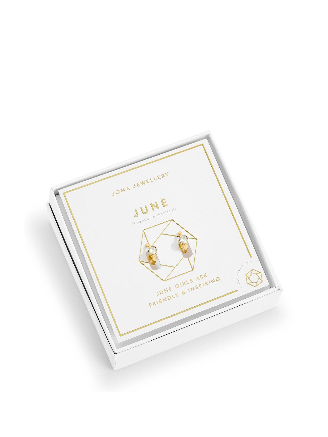 undefined Birthstone Hoop Earrings In Gold Plating
