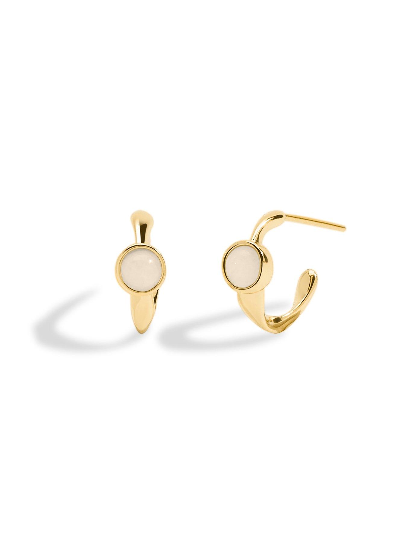Image 2 of 5 of Joma Jewellery Birthstone Hoop Earrings In Gold Plating