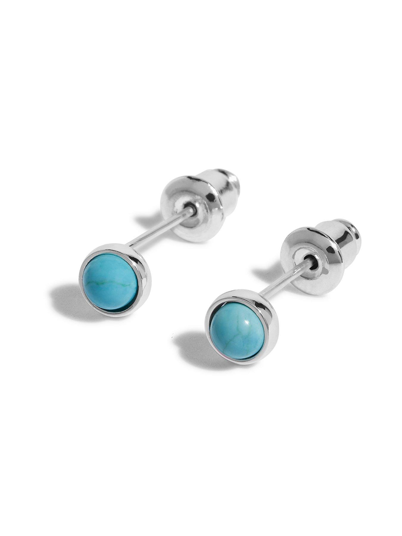 Joma Jewellery Birthstone Boxed Earrings In Silver Plating | Very.co.uk