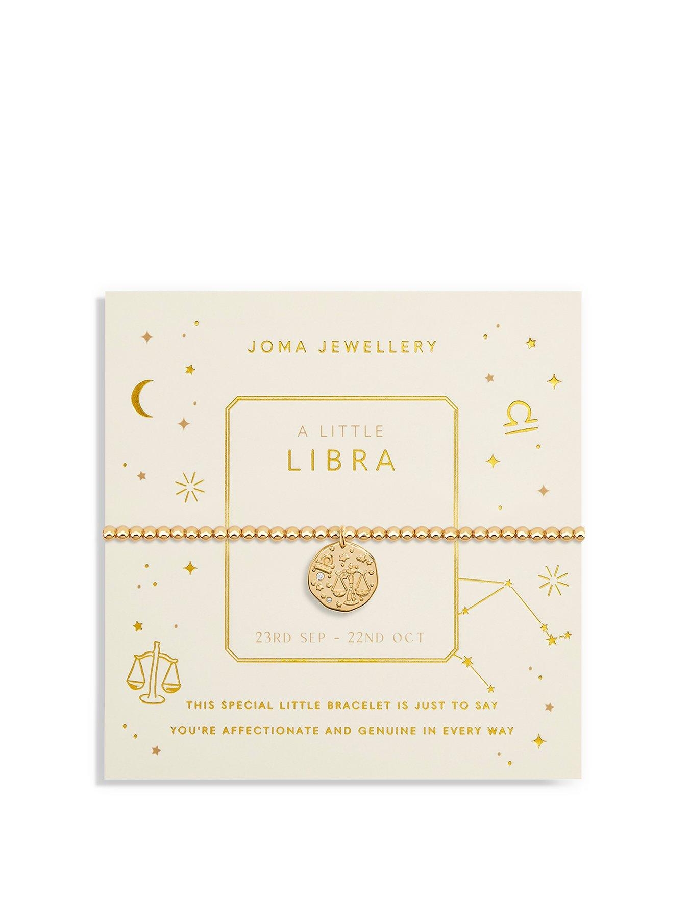 Product photograph of Joma Jewellery Star Sign A Little Gemini Bracelet In Gold Plating from very.co.uk