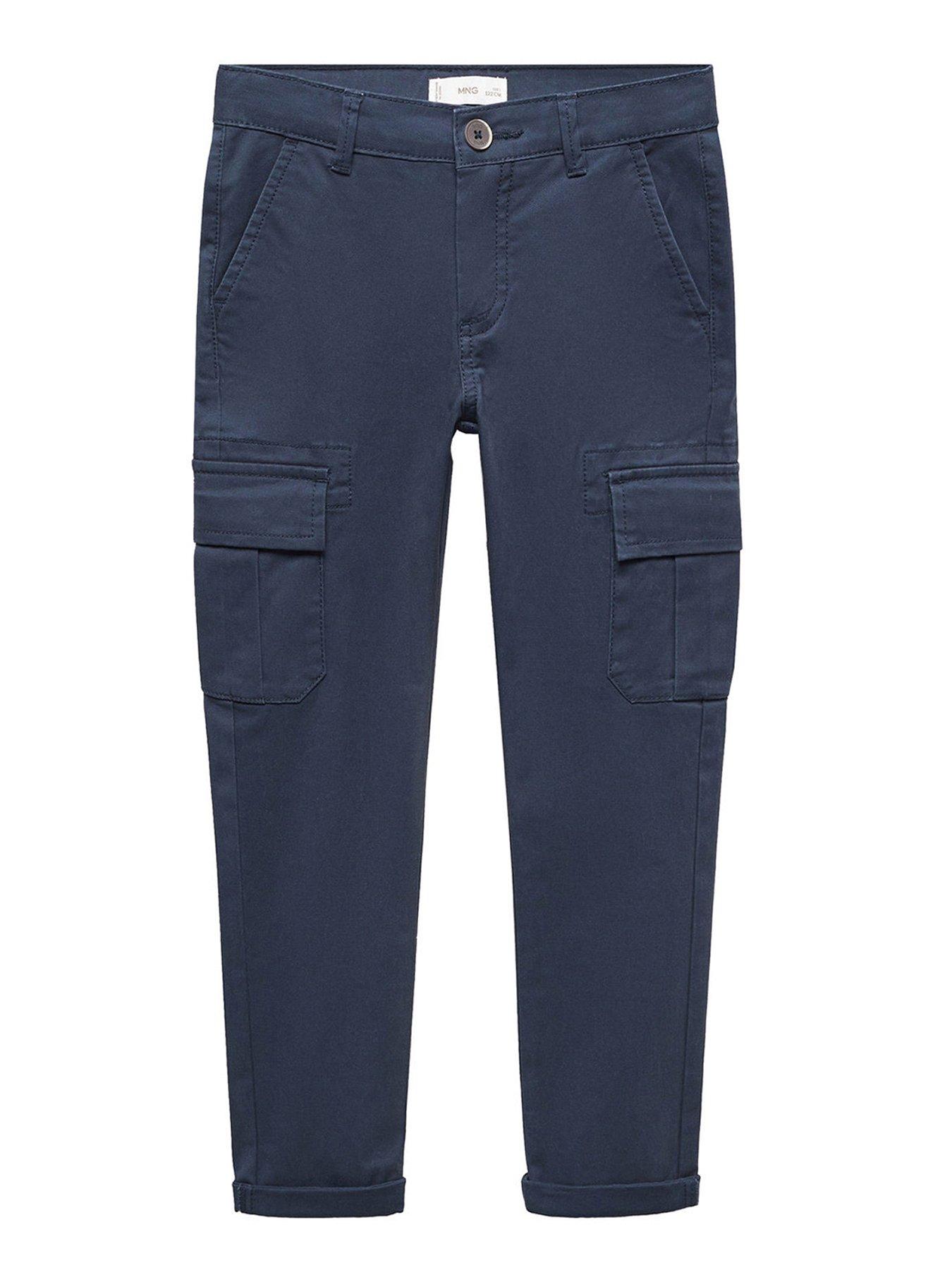 Joe Fresh Women's sz 6 blue navy Pocket Drawstring Cargo Pants