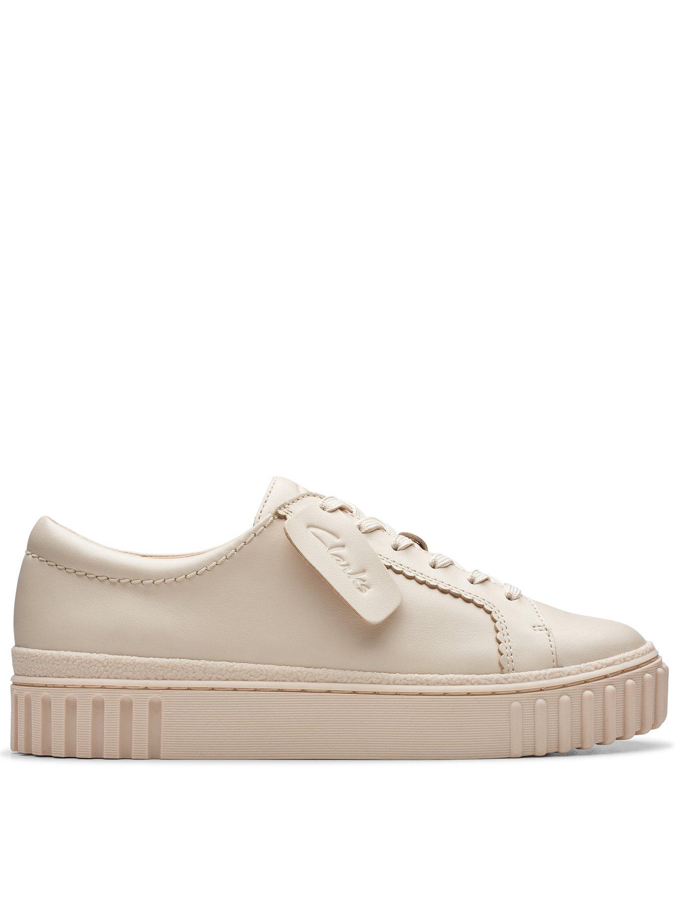 Leather best sale platform trainers