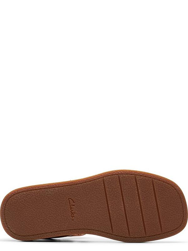 Clarks Alda Strap Buckle Leather Sandals - Tan | Very.co.uk
