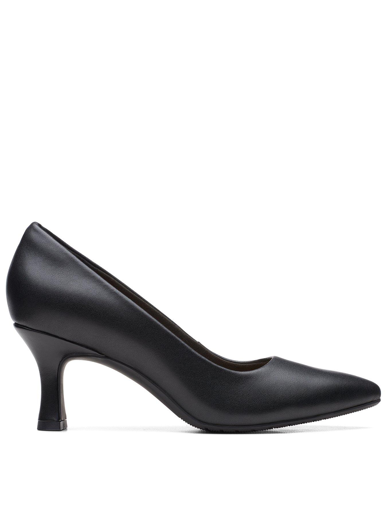 Clarks mid 2025 heel shoes