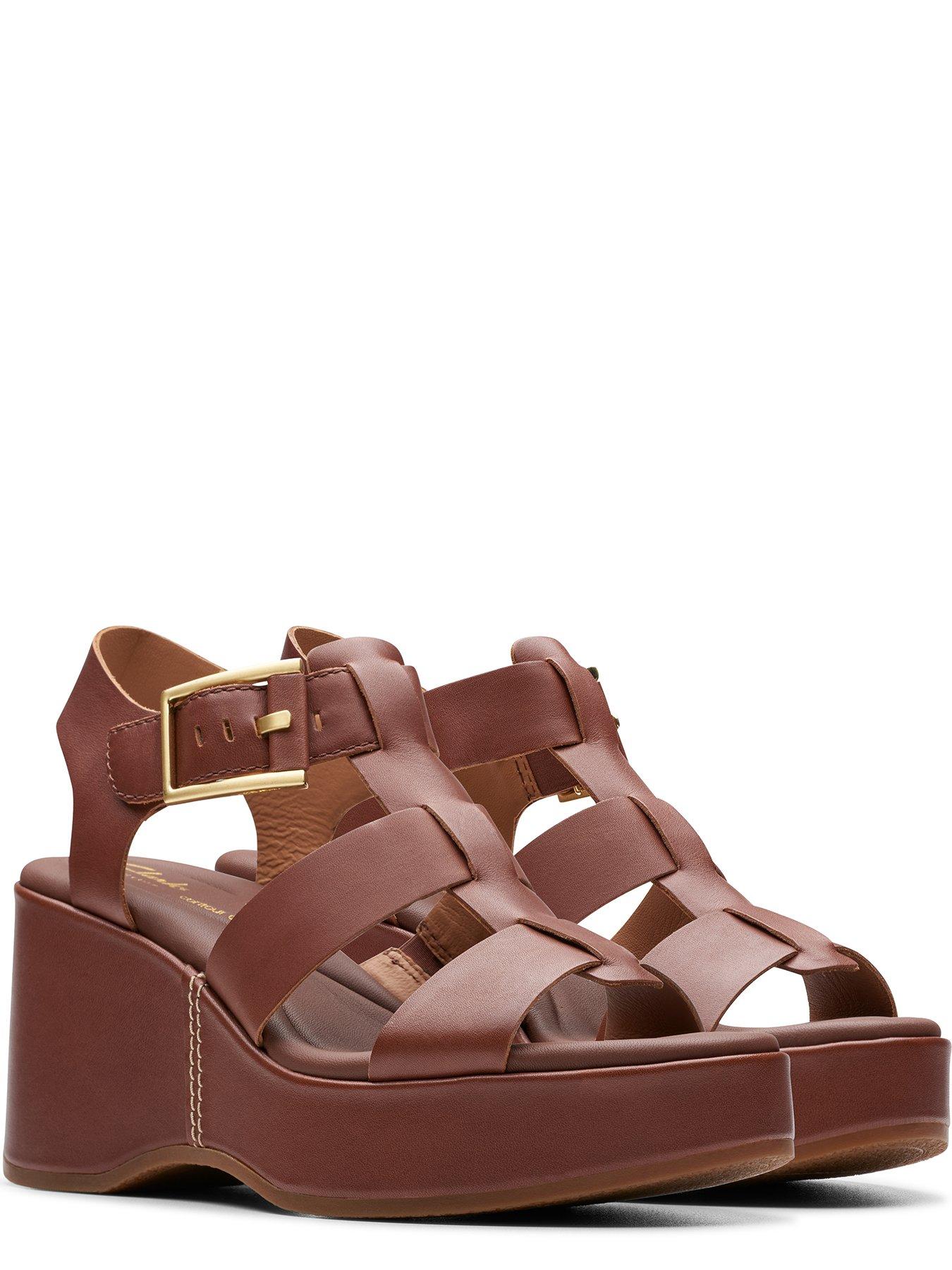 Clarks clearance chunky sandals