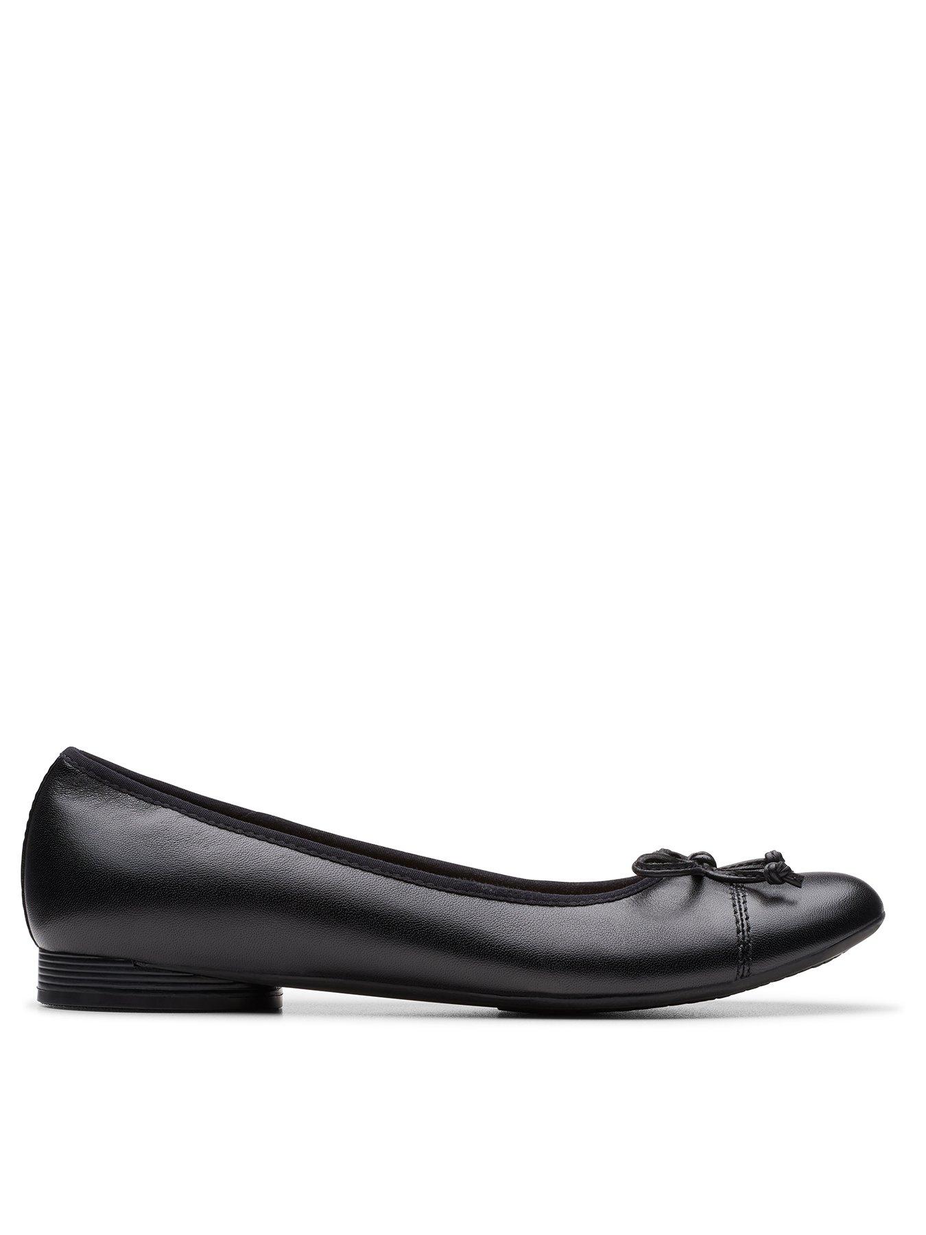 undefined Loreleigh Rae Leather Bow Front Ballerina - Black