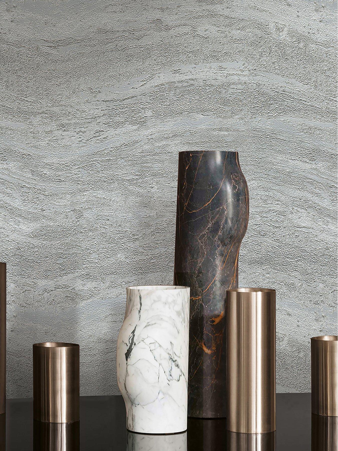 Image 3 of 4 of Rasch Onyx Wallpaper- Grey