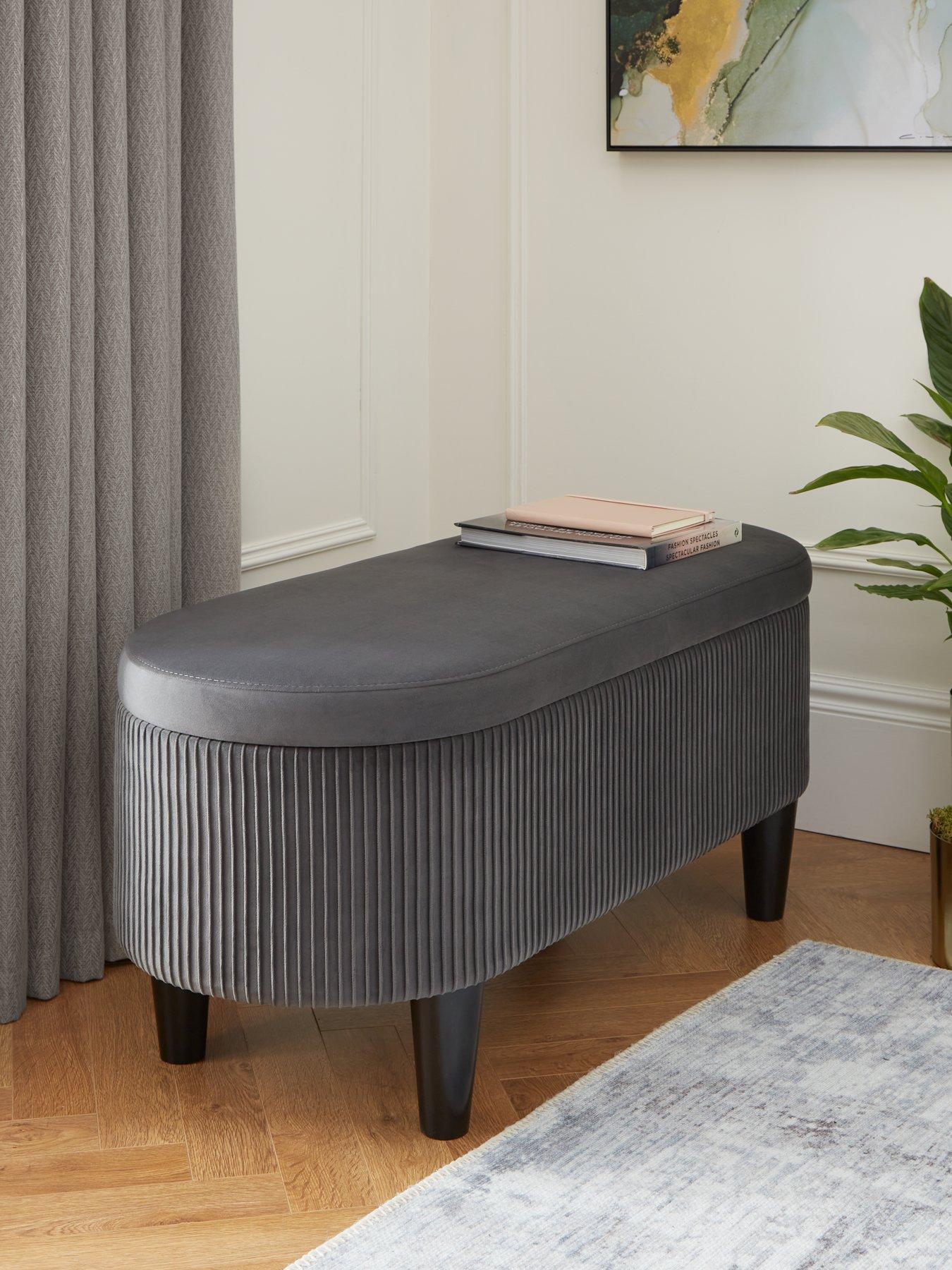 undefined Serenity Pleated Ottoman