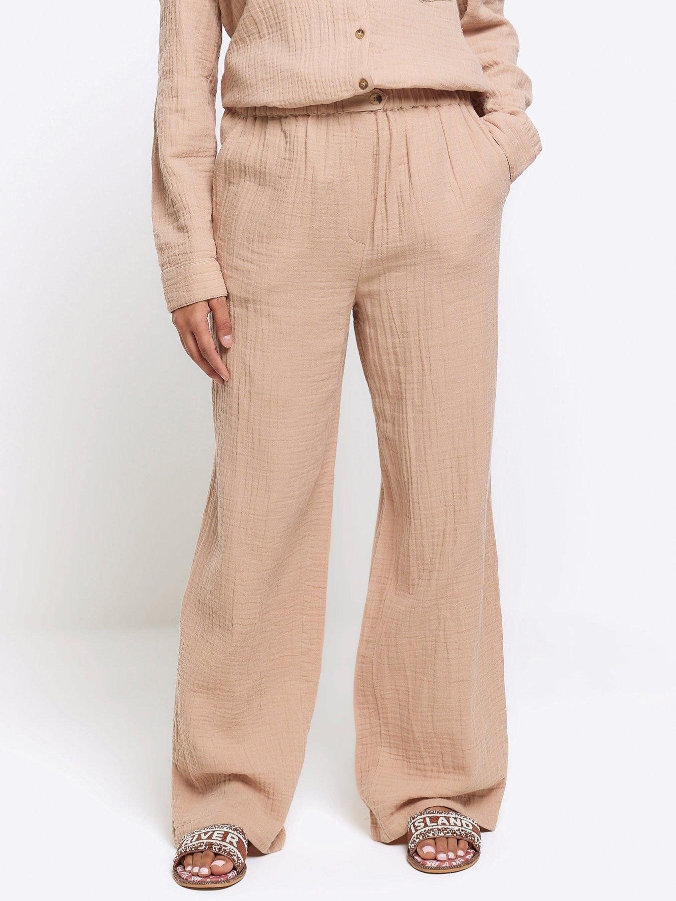 undefined Double Faced Trouser - Beige