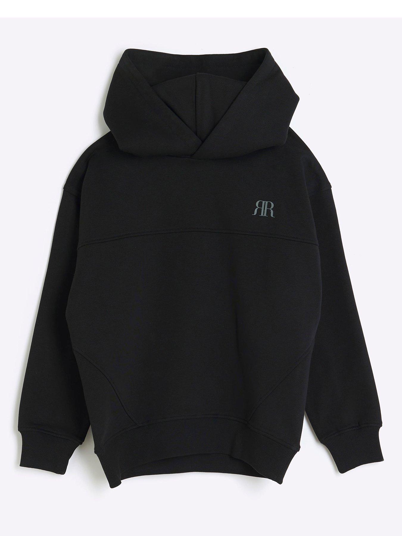 River Island Boys Hoodie - Black | very.co.uk