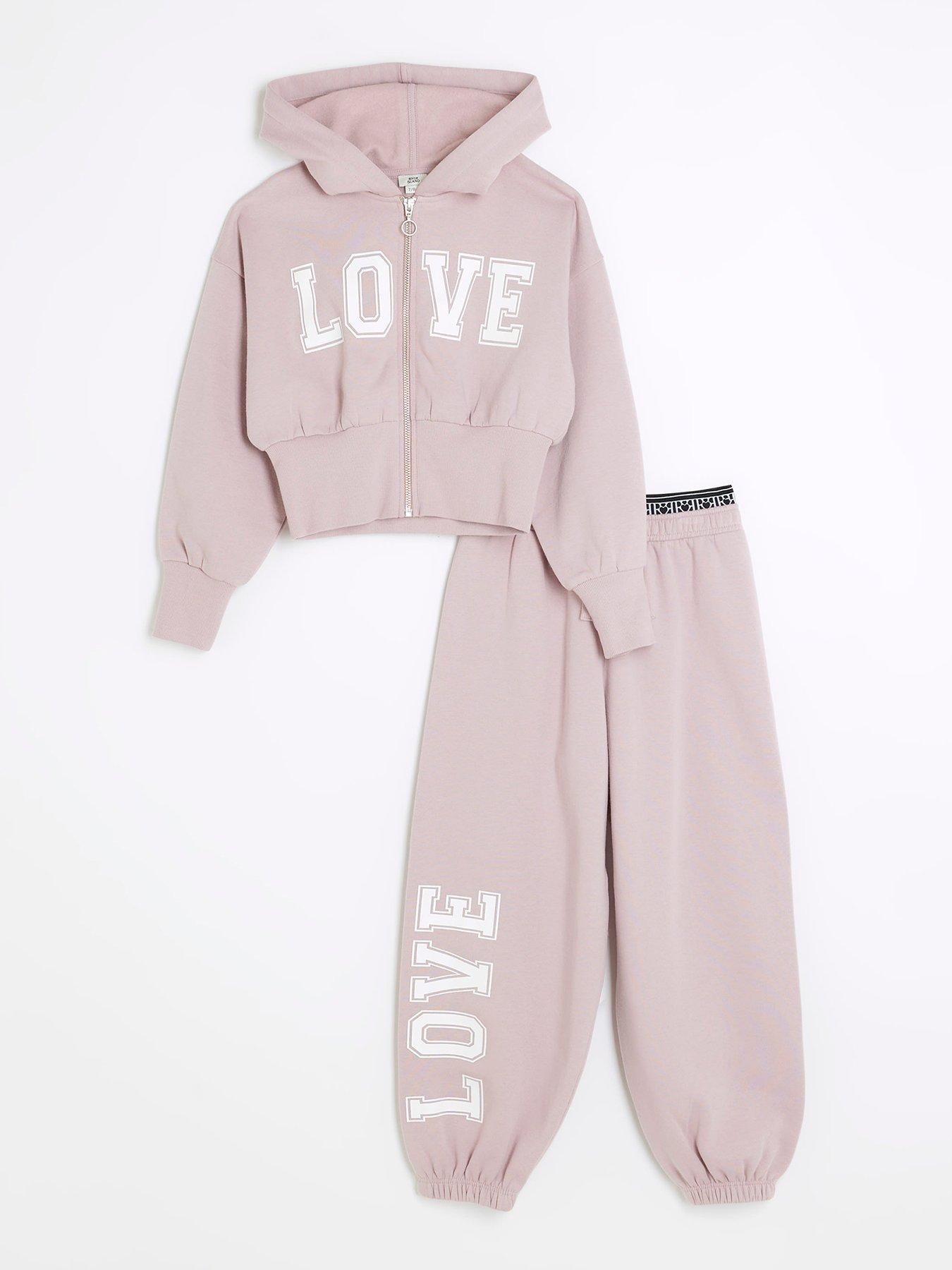 Girls river island tracksuit sale