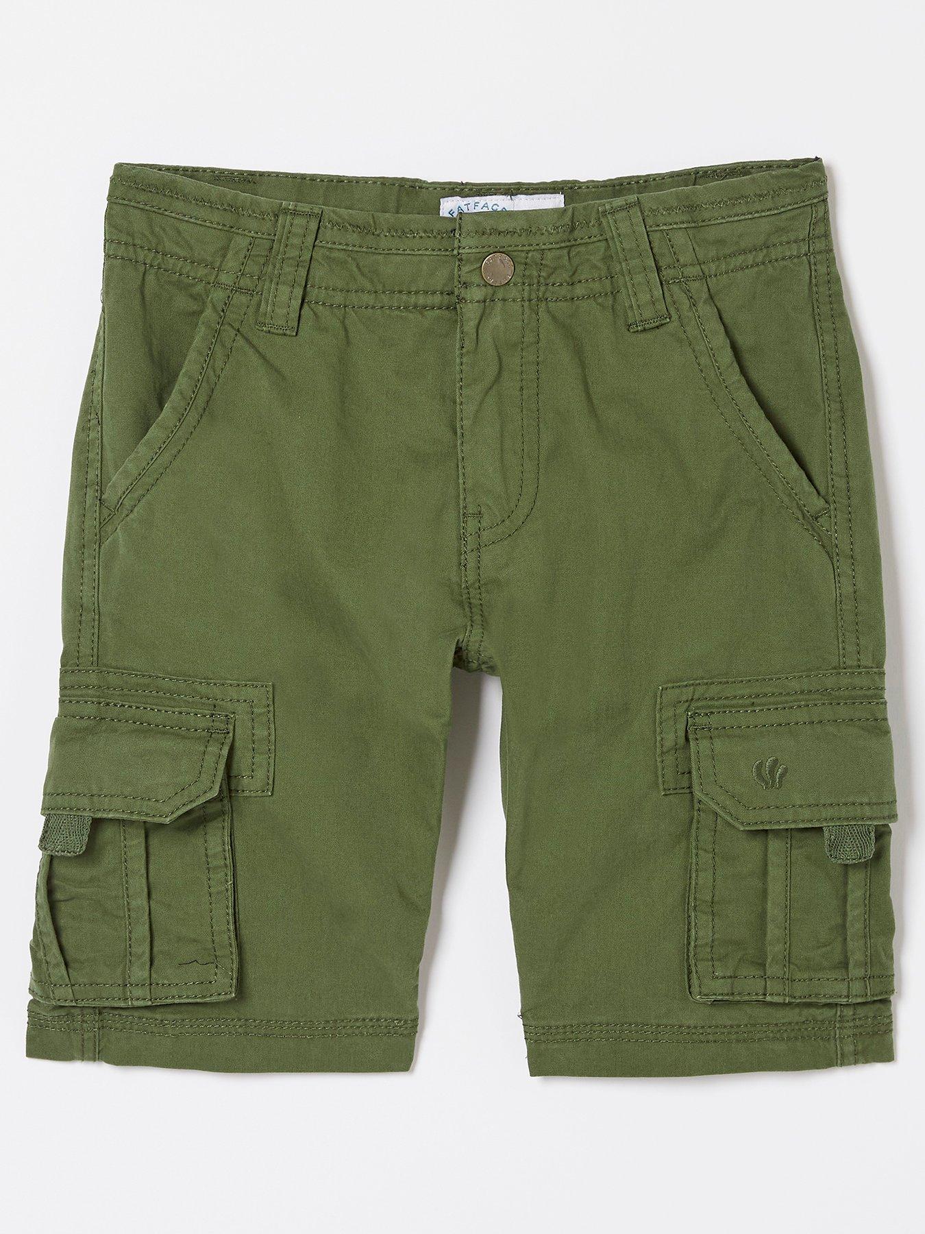Janie and Jack Cargo Shorts Size 3T: Green Boys Bottoms - 52005503