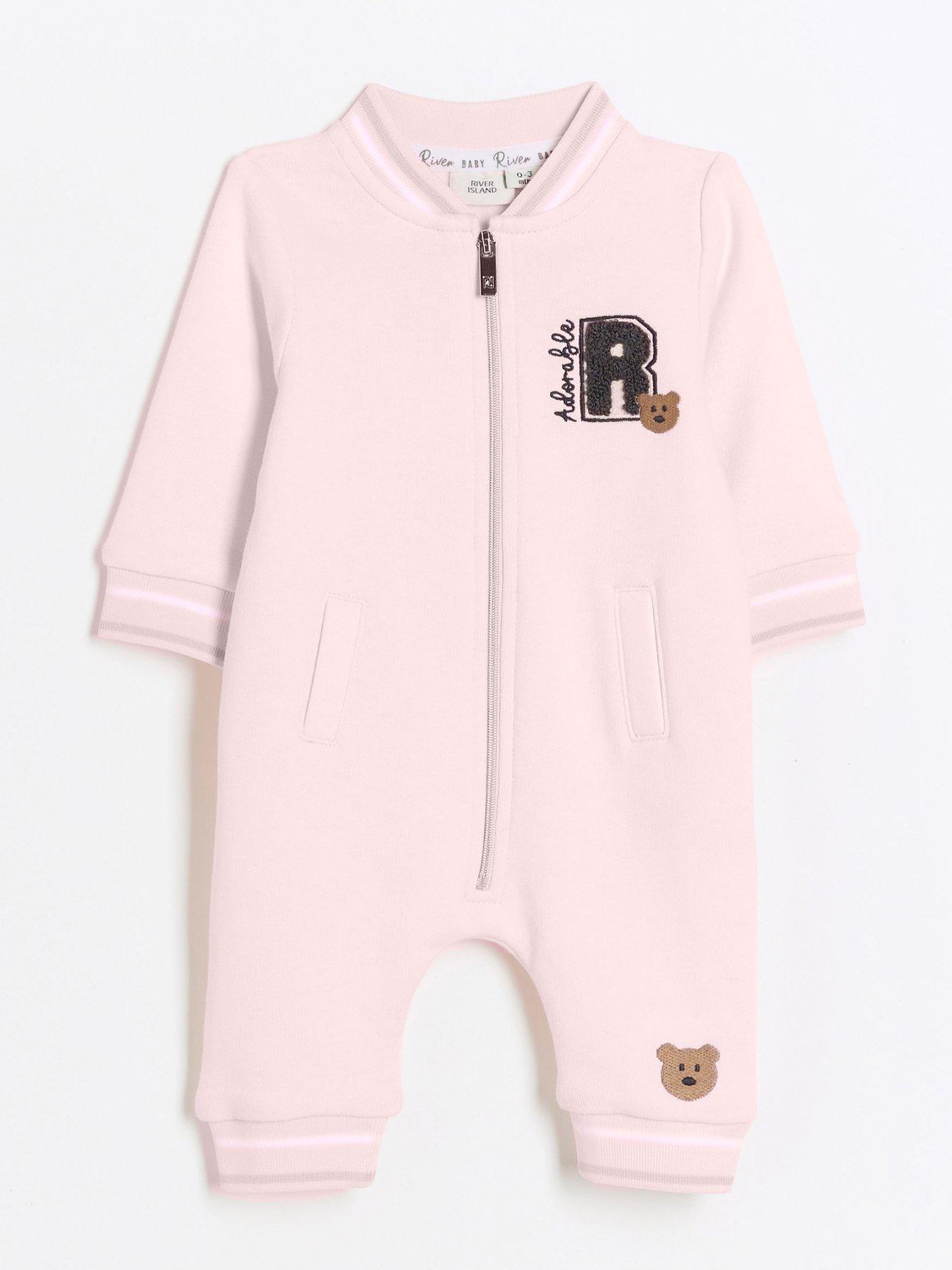 river-island-baby-baby-girls-bear-zip-up-all-in-one-pink