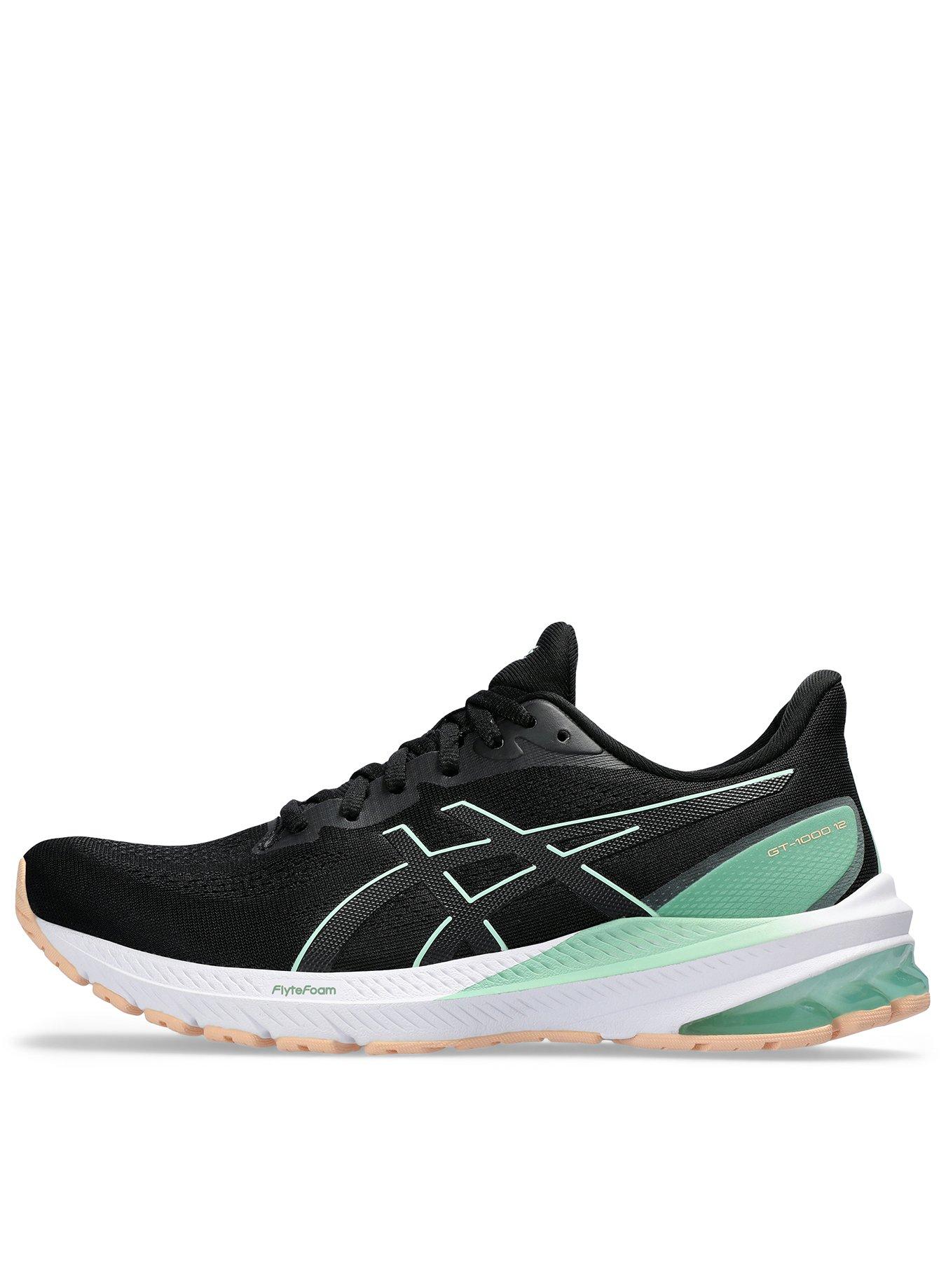 Asics Women's GT-2000&trade; 12 Stability Trainers - Black/Green, Black, Size 5, Women