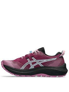 asics womens gel-trabuco 12 trail running trainers - purple/black